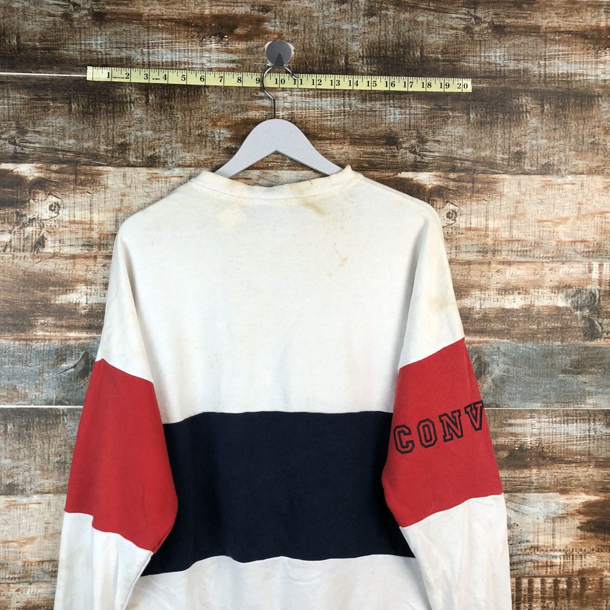Converse Converse Vintage White Sweatshirt #A2548 Size US M / EU 48-50 / 2 - 15 Thumbnail