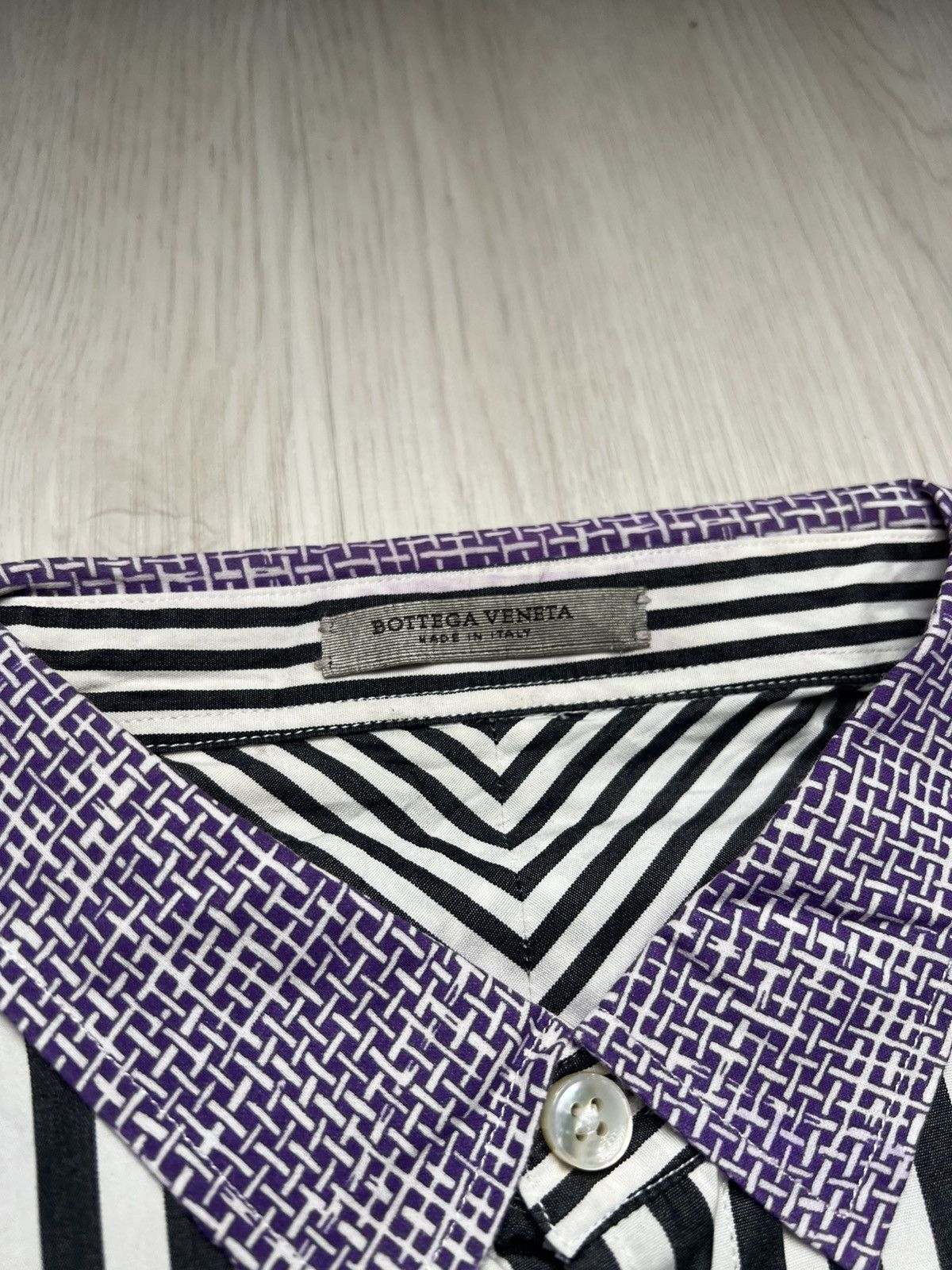 Bottega Veneta Bottega Veneta Stripped Shirt Size US L / EU 52-54 / 3 - 6 Thumbnail