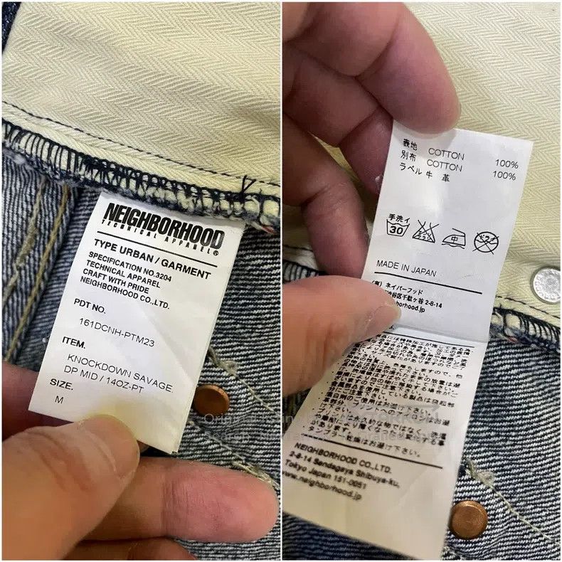 Neighborhood Neighborhood size M 16SS KNOCK DOWN Washed Cut King of Den Size US 27 - 9 Thumbnail