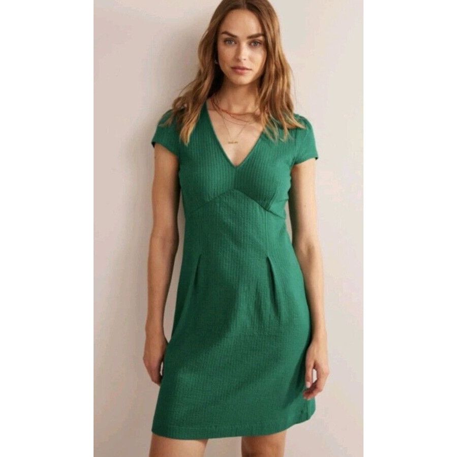 Boden Boden Womens Dress Sz 10 Seersucker Jersey Tea Dress Bright | Grailed