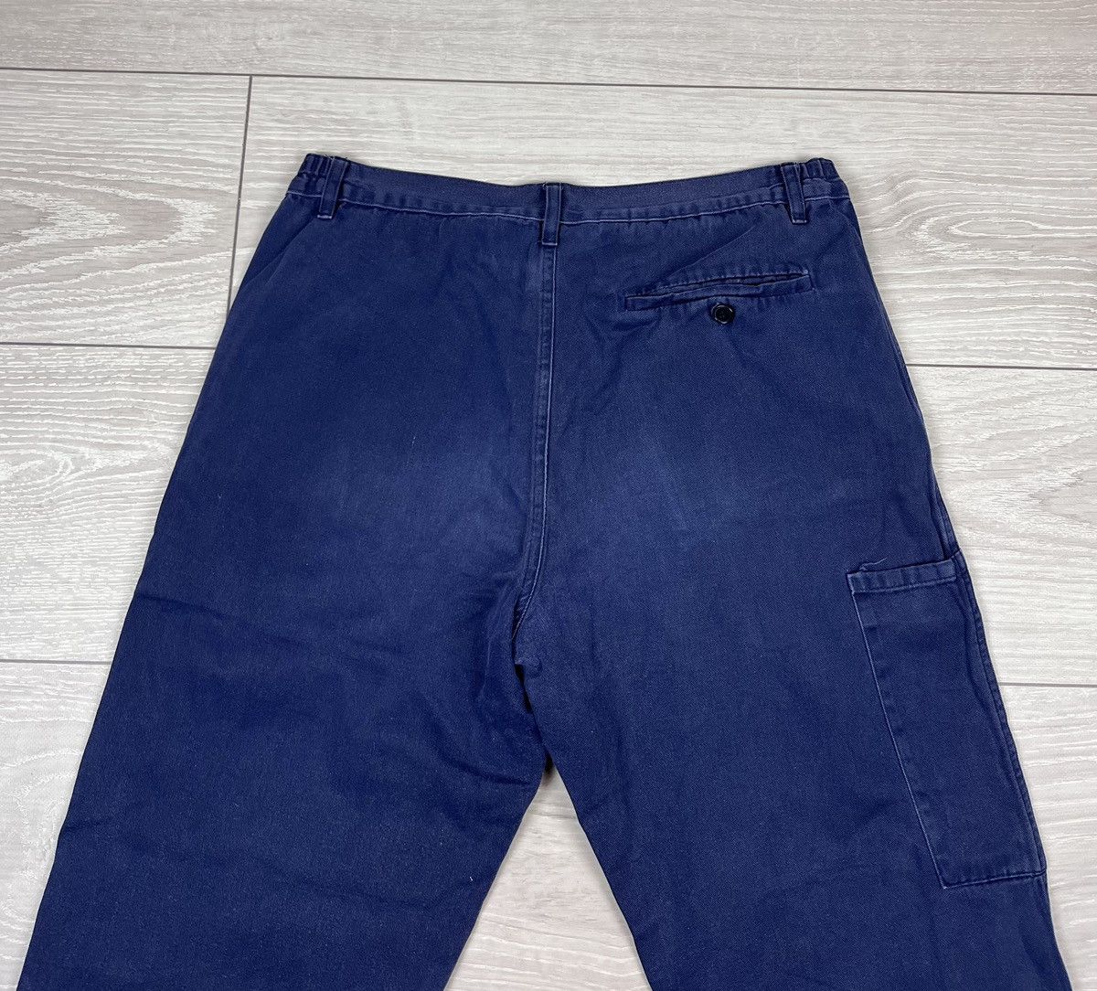 Le Laboureur Le Laboureur Vintage 80s Blue French Work Pants Size US 34 / EU 50 - 7 Thumbnail