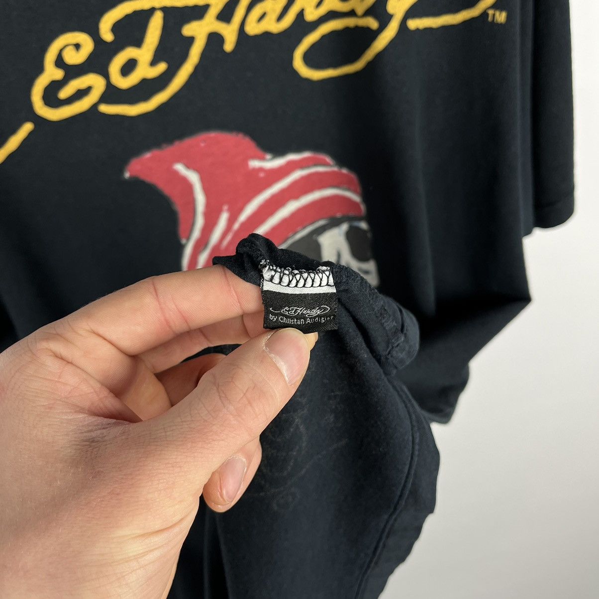 Ed Hardy Vintage Ed Hardy skulls y2k big logo tee 90’s Size US XXL / EU 58 / 5 - 12 Thumbnail