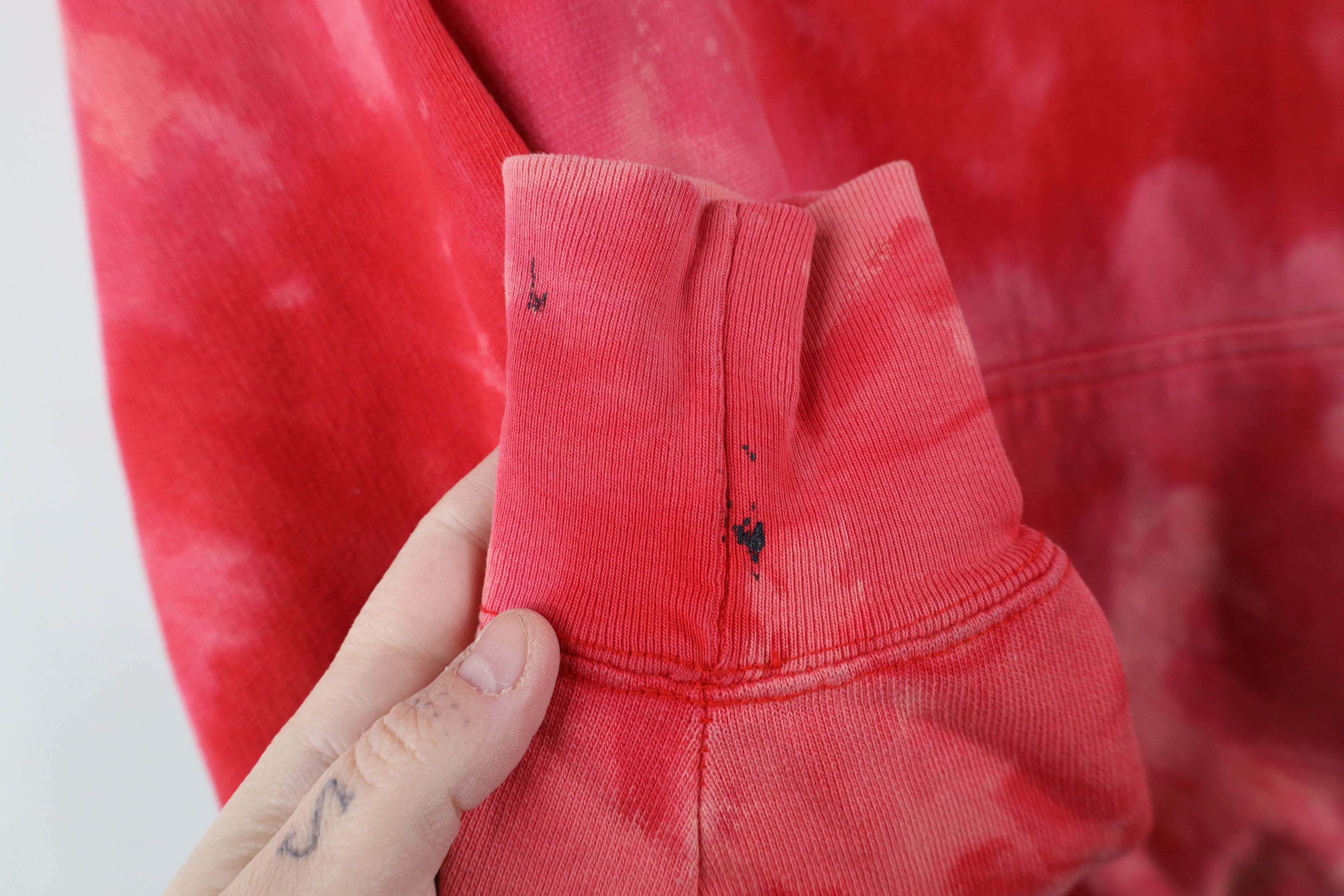 Vintage Vintage 90s Spell Acid Wash Ohio State University Hoodie Red Size US M / EU 48-50 / 2 - 10 Thumbnail