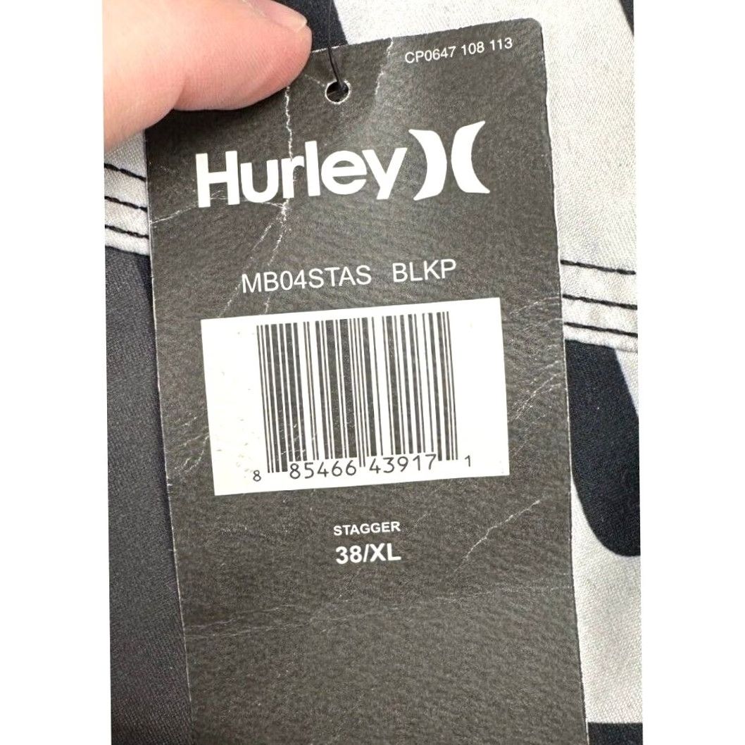 Hurley Hurley Swim Trunks Men 38 XL Black Green Graphic Print Board Shorts NEW Size US 36 / EU 52 - 2 Thumbnail