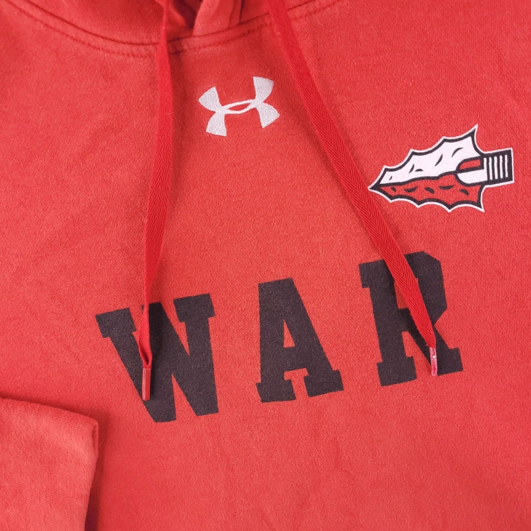 Under Armour Under Armour Hoodie Mens S Red Sweatshirt WAR Arrowhead Coldgear Pullover Boys? Size US S / EU 44-46 / 1 - 3 Thumbnail