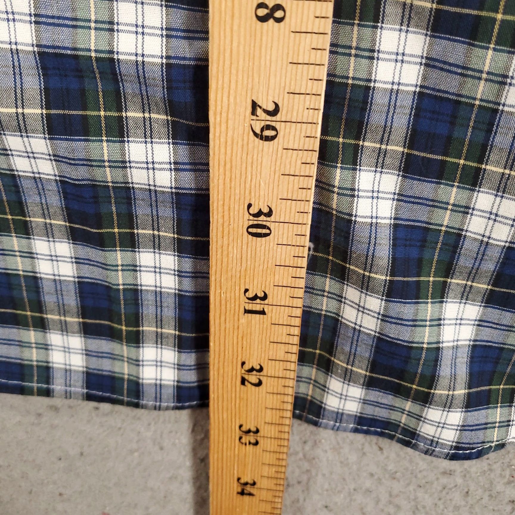 Vintage L.L. Bean Button-Up Mens Shirt XXL 2XL Blue White Green Plaid Traditional Fit Up Button Closure Collar Collar-Down Size US XXL / EU 58 / 5 - 5 Thumbnail