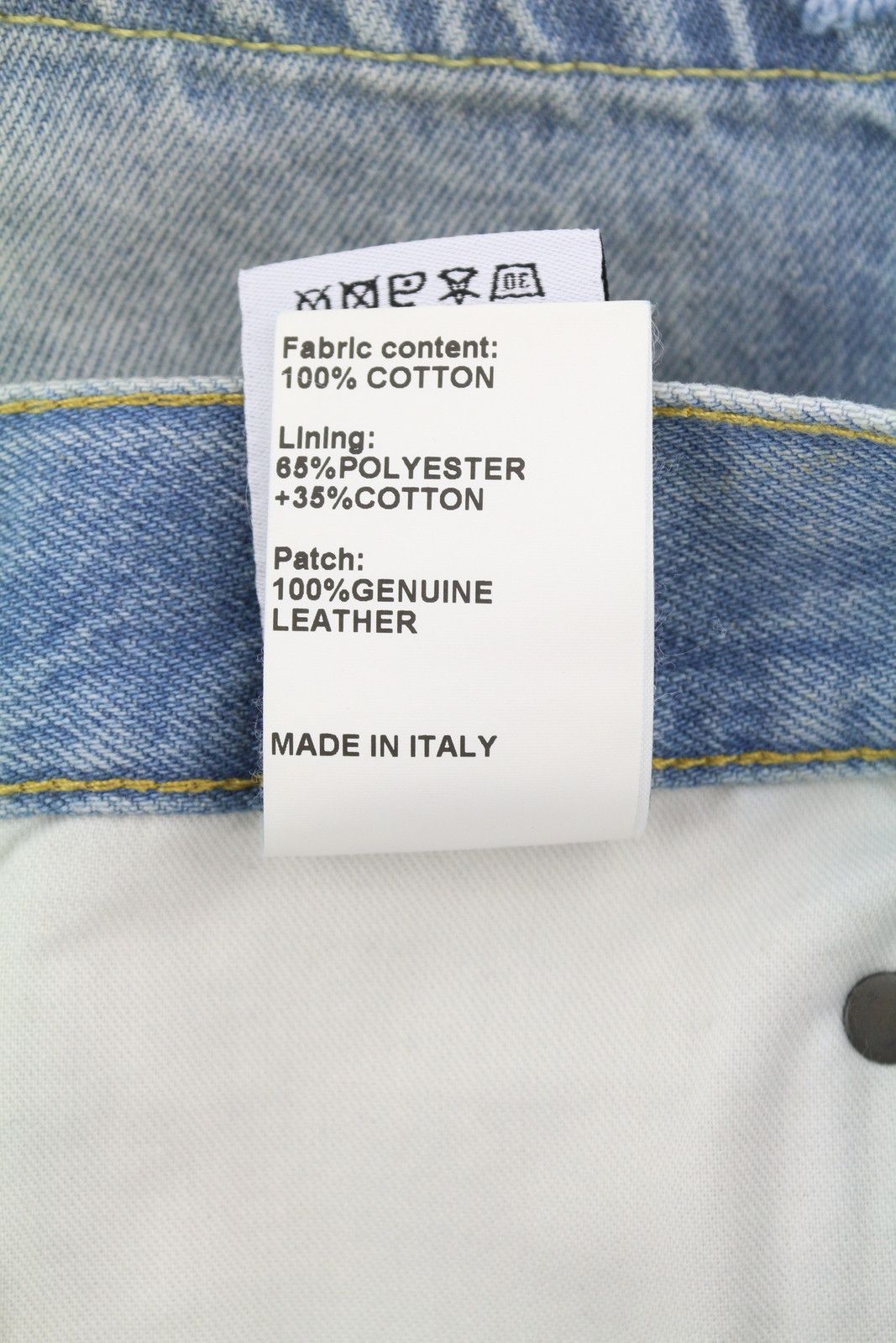 R13 CROSS OVER 25 Washed Denim Blue Asymmetrical Shorts 86146 Size 25" / US 0 / IT 36 - 10 Thumbnail