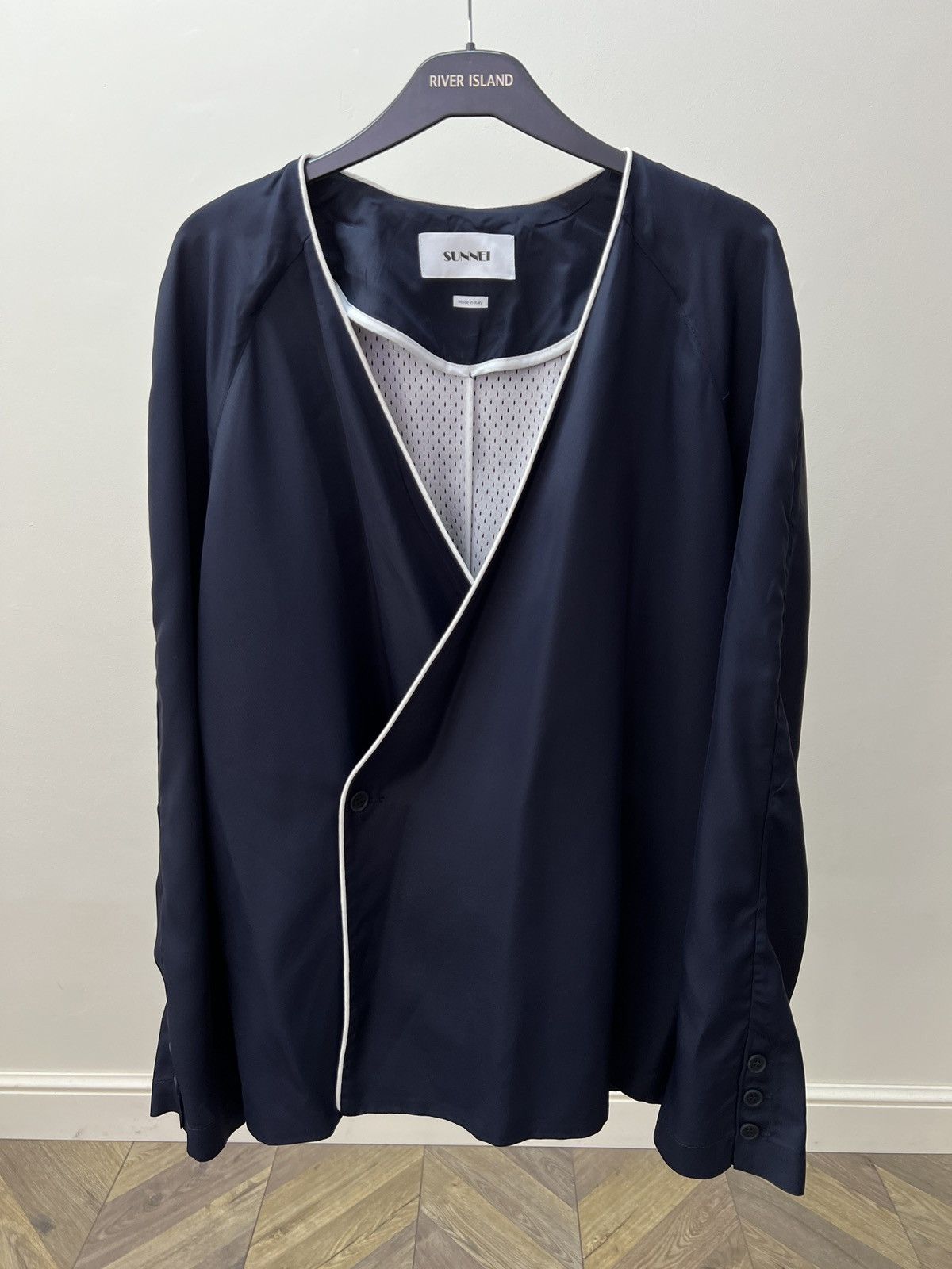 Sunnei SUNNEI Navy Blue Minimalist Made in Italy Women’s Jacket Size XL / US 12-14 / IT 48-50 - 1 Thumbnail