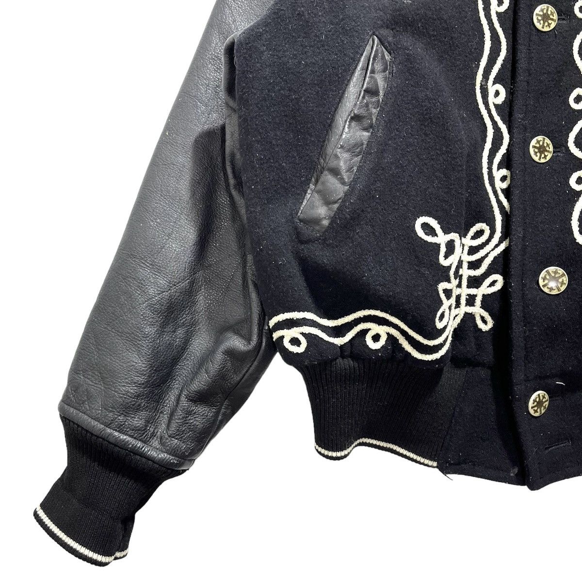 Nicole Club 🔥RARE DESIGN Vintage Nicole Club Wool Leather Vasity Jacket Size US M / EU 48-50 / 2 - 8 Thumbnail