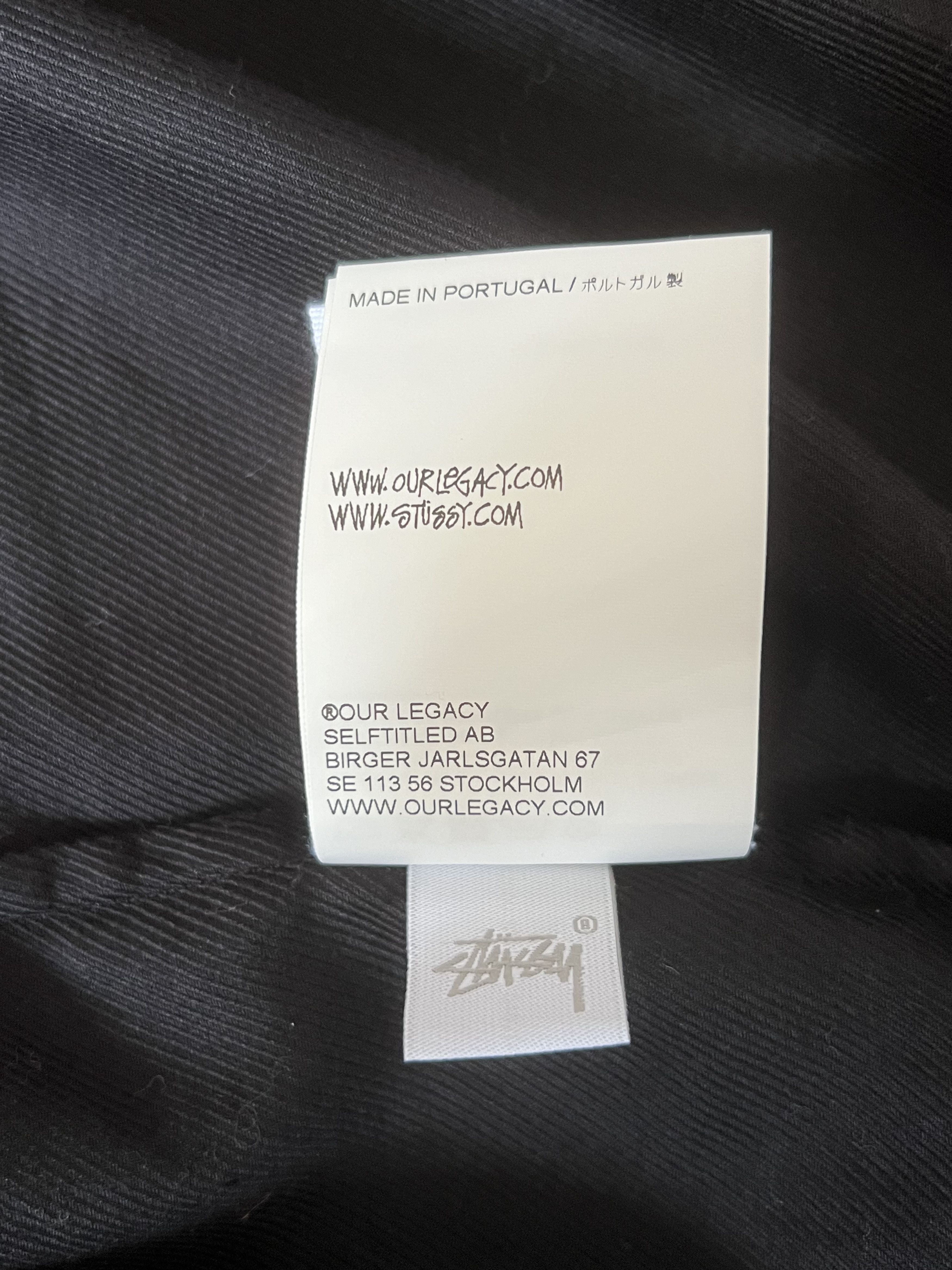 Our Legacy × Stussy 💚 Stussy x Our Legacy Workshop Ranch Shirt Black Medium NEW Size US M / EU 48-50 / 2 - 12 Thumbnail
