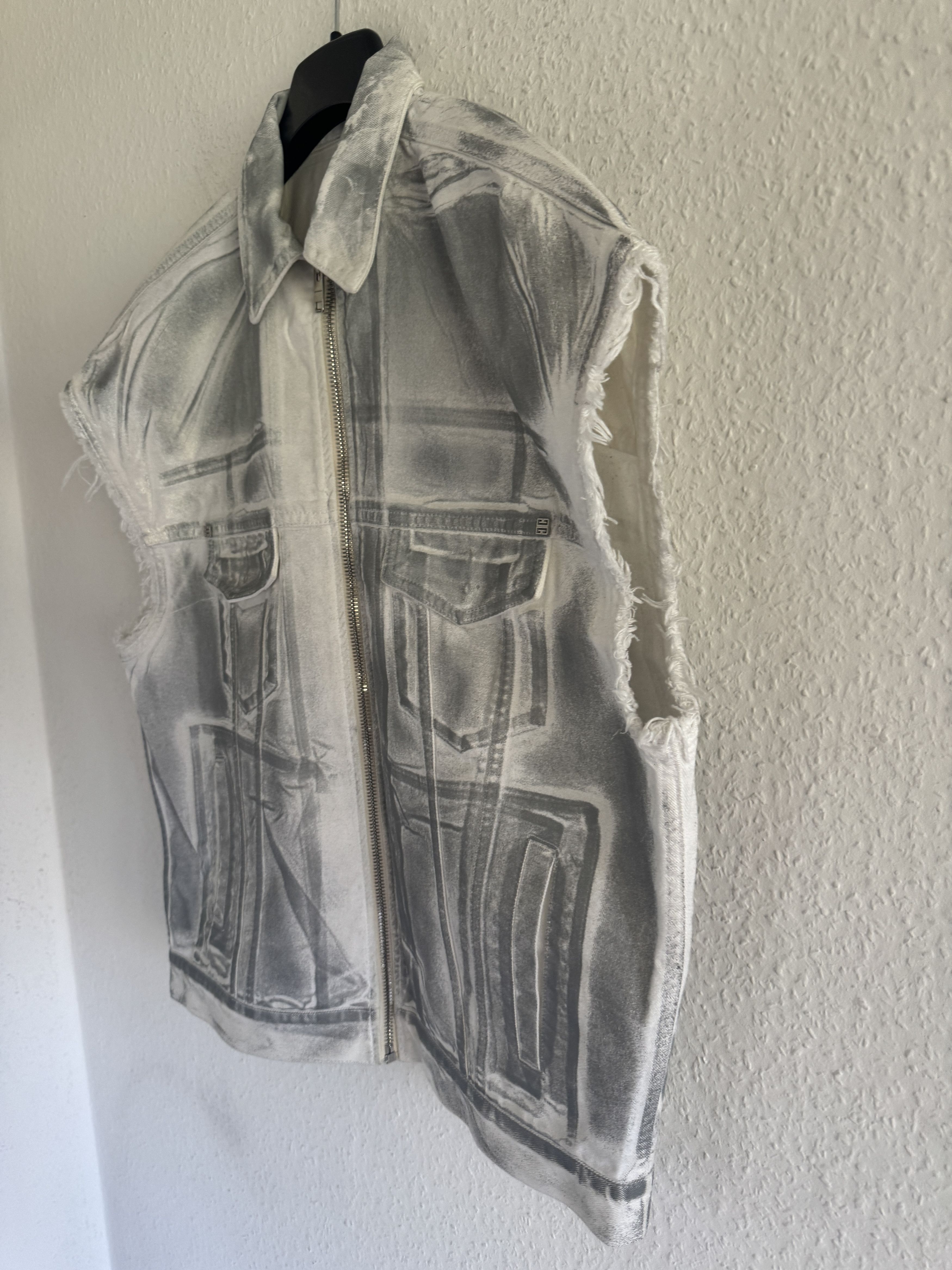 Givenchy 4G Graffiti-Print Reflective Denim Vest – Runway Sample Size US M / EU 48-50 / 2 - 4 Thumbnail