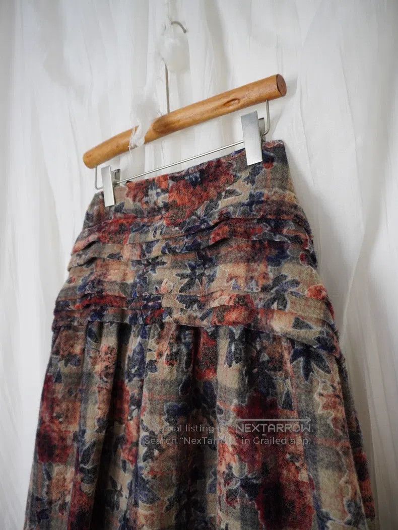 Comme des Garcons Comme Des Garcons size S Floral Layered Wrap Skirt Size 23" - 5 Thumbnail