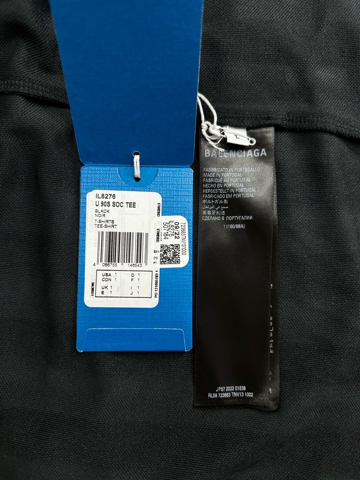 Balenciaga Balenciaga Adidas Football/ Soccer Jersey Black Size US S / EU 44-46 / 1 - 6 Thumbnail