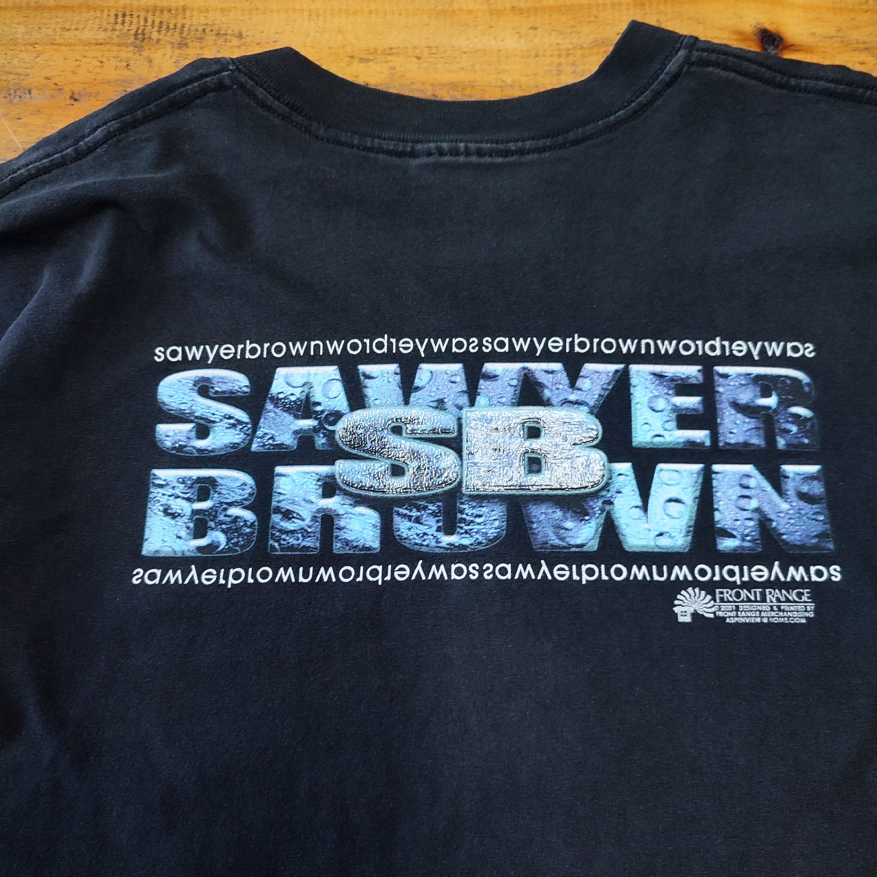 Band Tees × Vintage VINTAGE SAWYER BROWN T SHIRT Size US XL / EU 56 / 4 - 6 Thumbnail