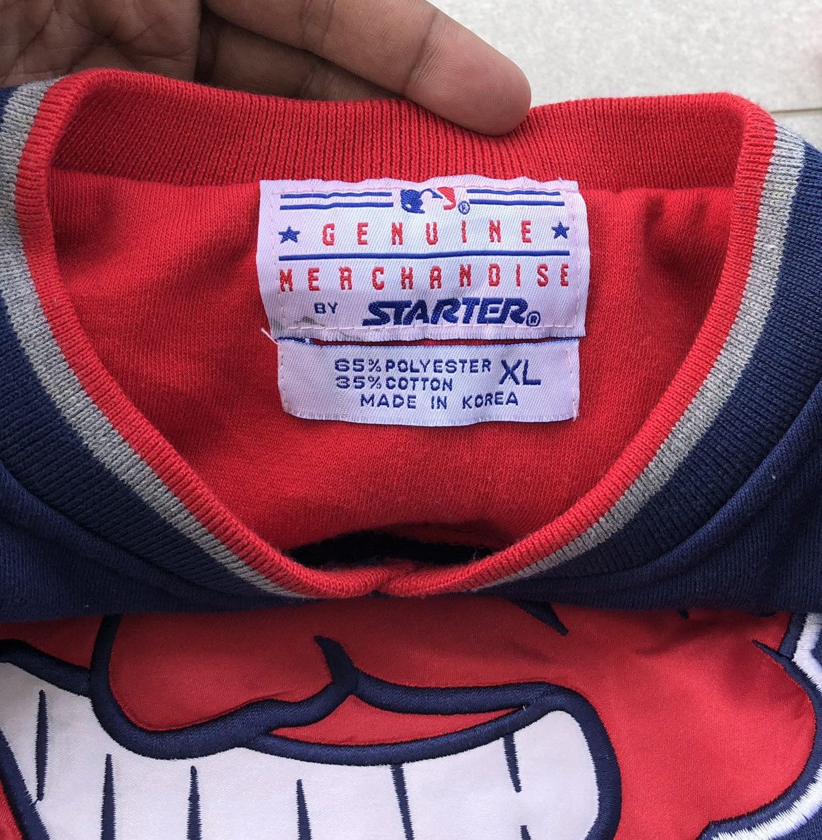 Starter Vintage Starter Cleveland Indians Crewneck Sweatshirt Size US XL / EU 56 / 4 - 10 Thumbnail