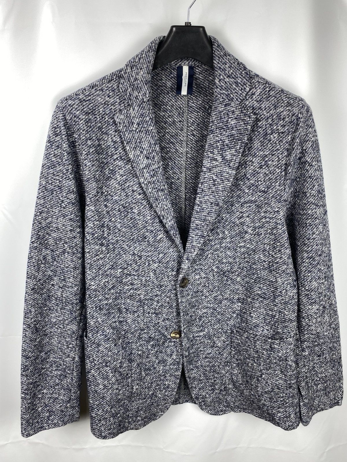 Other Profuomo Unlined Blazer Knit Melange Wool Cotton size 52 Size 42L - 1 Thumbnail