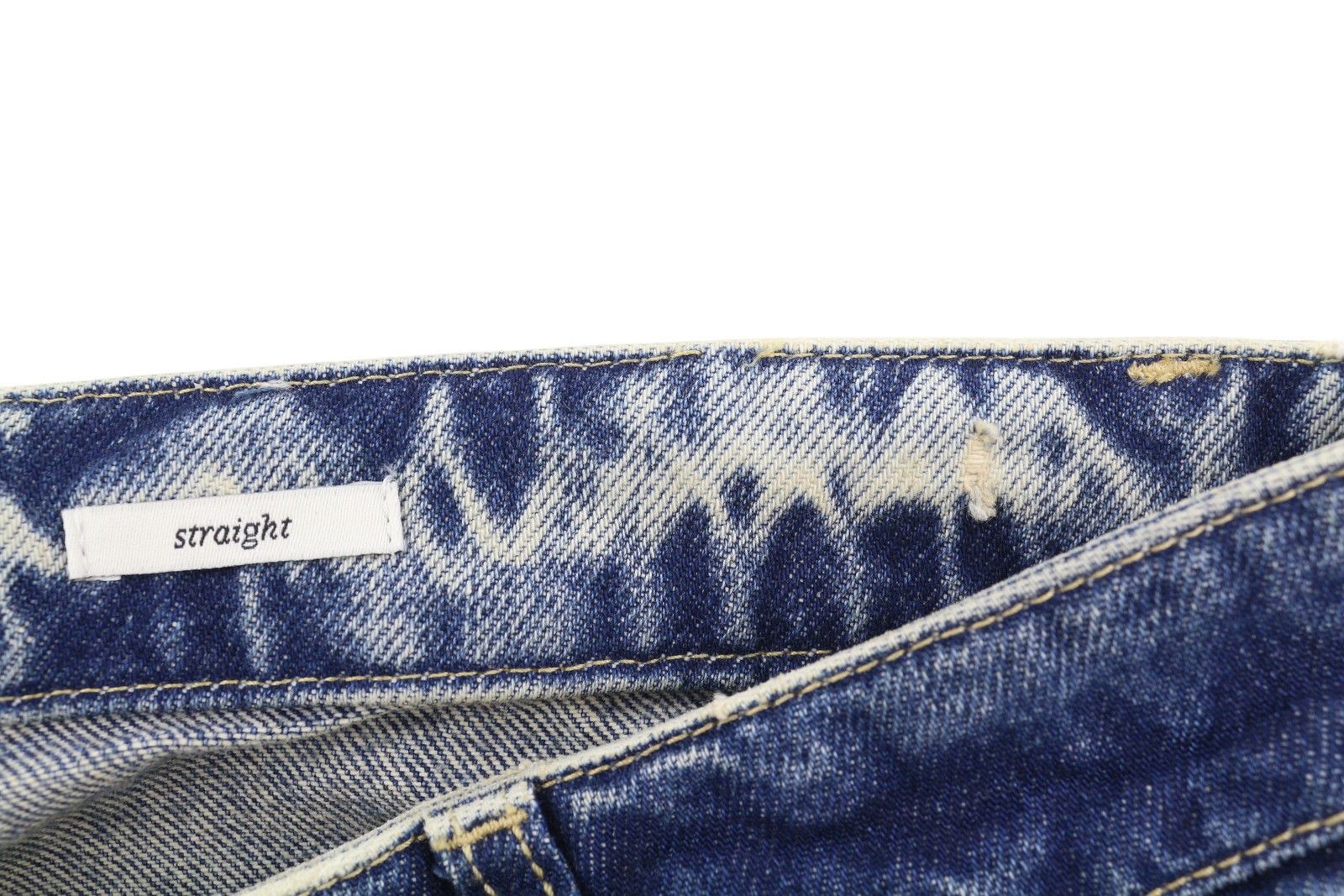 Guess STRAIGHT W32 Blue Whiskers Button Fly Denim 87827 Size US 32 / EU 48 - 8 Thumbnail