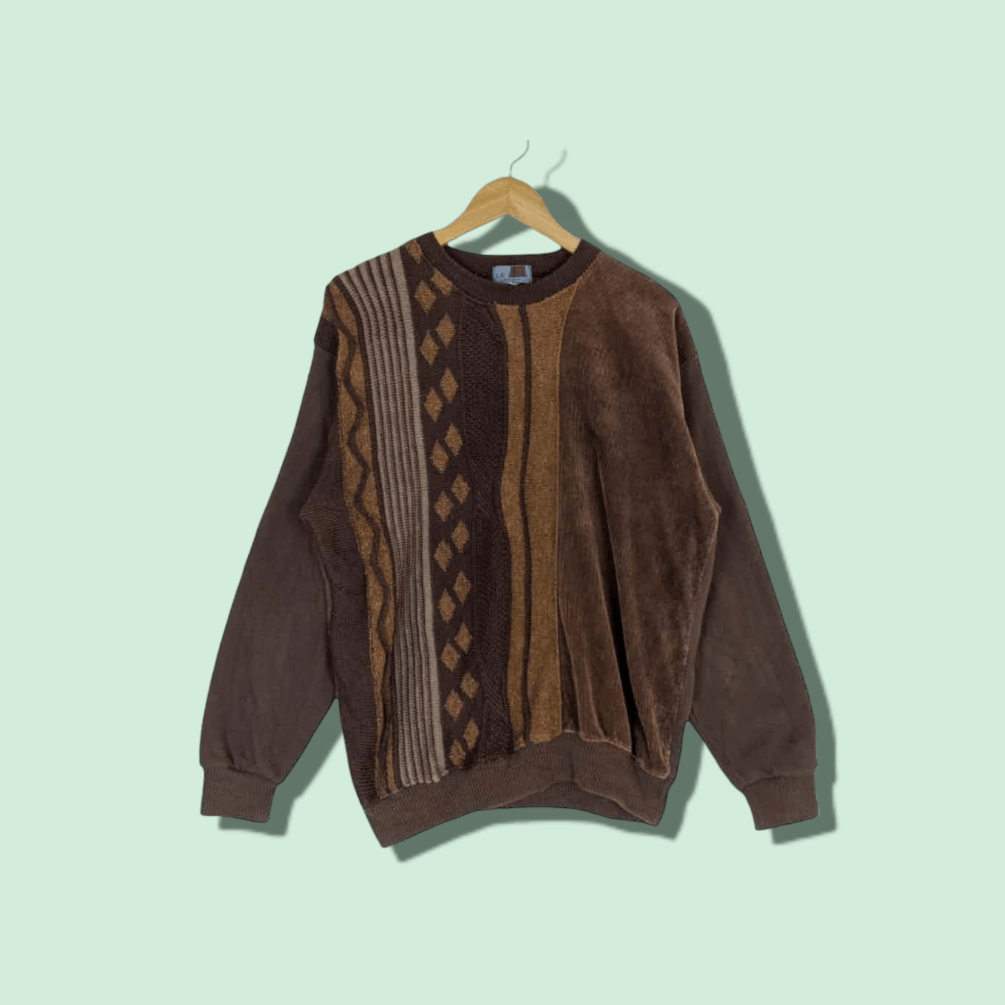 Vintage 90's LE BOIS Coogi Style Jumper Sweatshirt