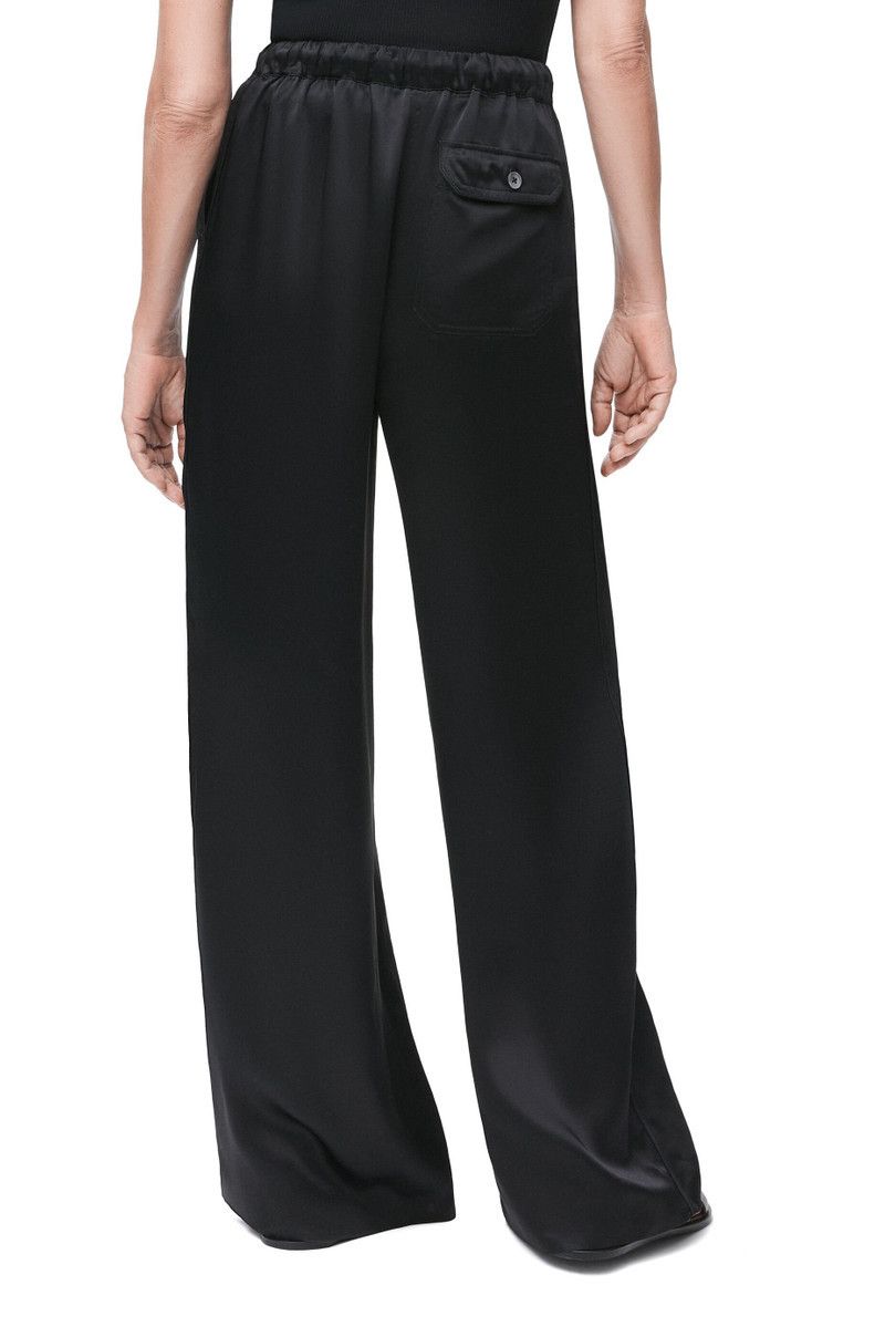 Loewe o1in1g0426 Pyjama Trousers in Viscose in Black Size 26" / US 2 / IT 38 - 4 Thumbnail
