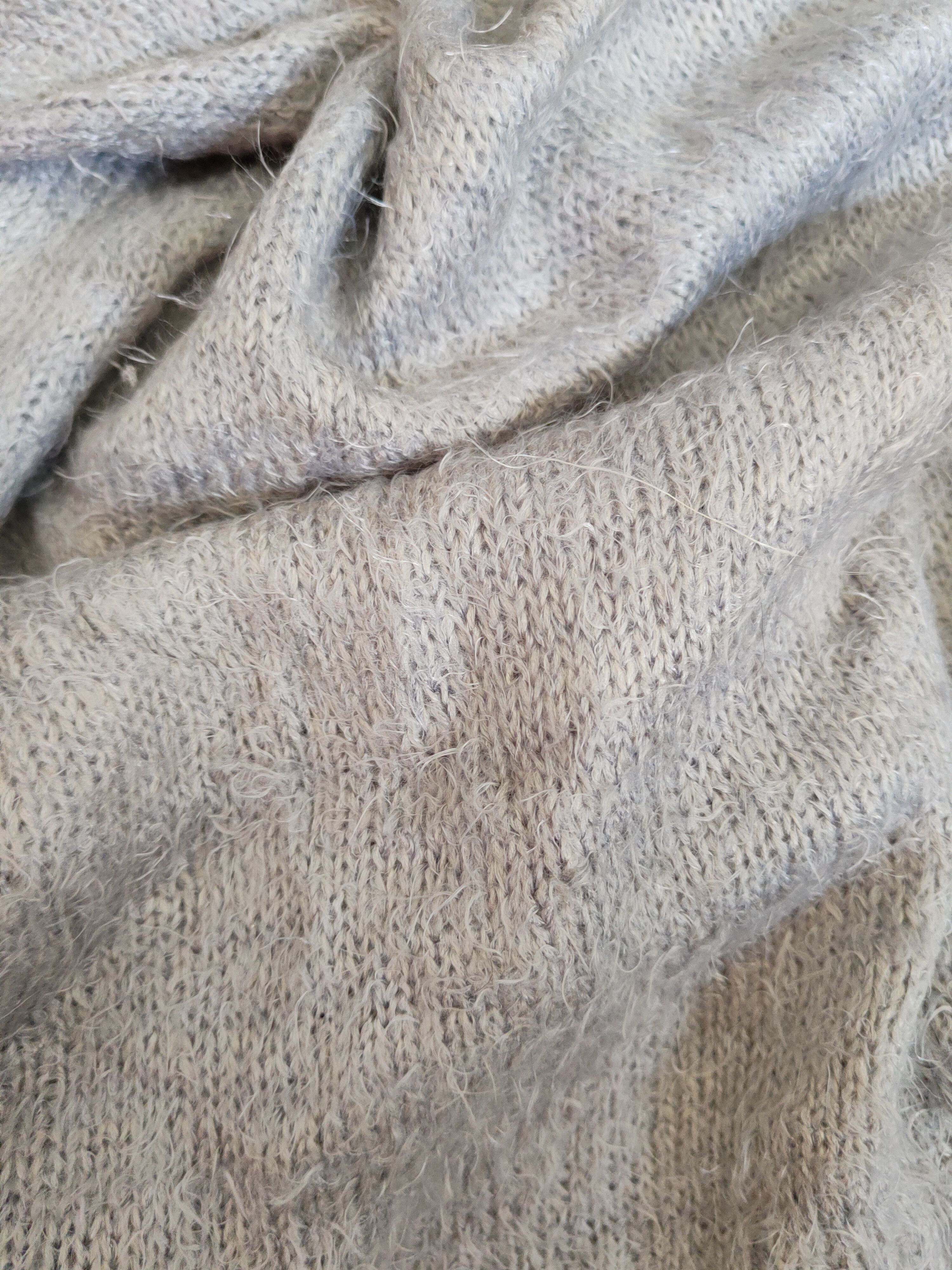Japanese Brand × Vintage Vintage Avant garde by L'espoir Gray Fur Mohair Knitwear Size M / US 6-8 / IT 42-44 - 10 Thumbnail
