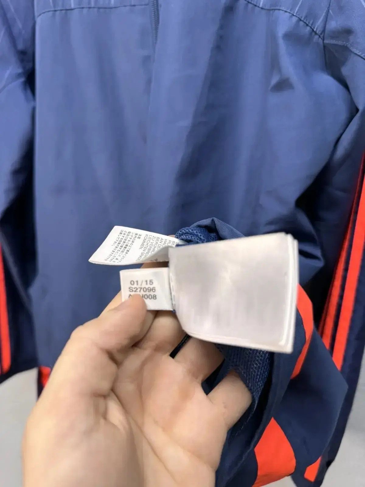 Adidas × Vintage Adidas Olympique Lyon Zip Sweatshirt Soccer Jersey 2015 Size US XXL / EU 58 / 5 - 6 Thumbnail