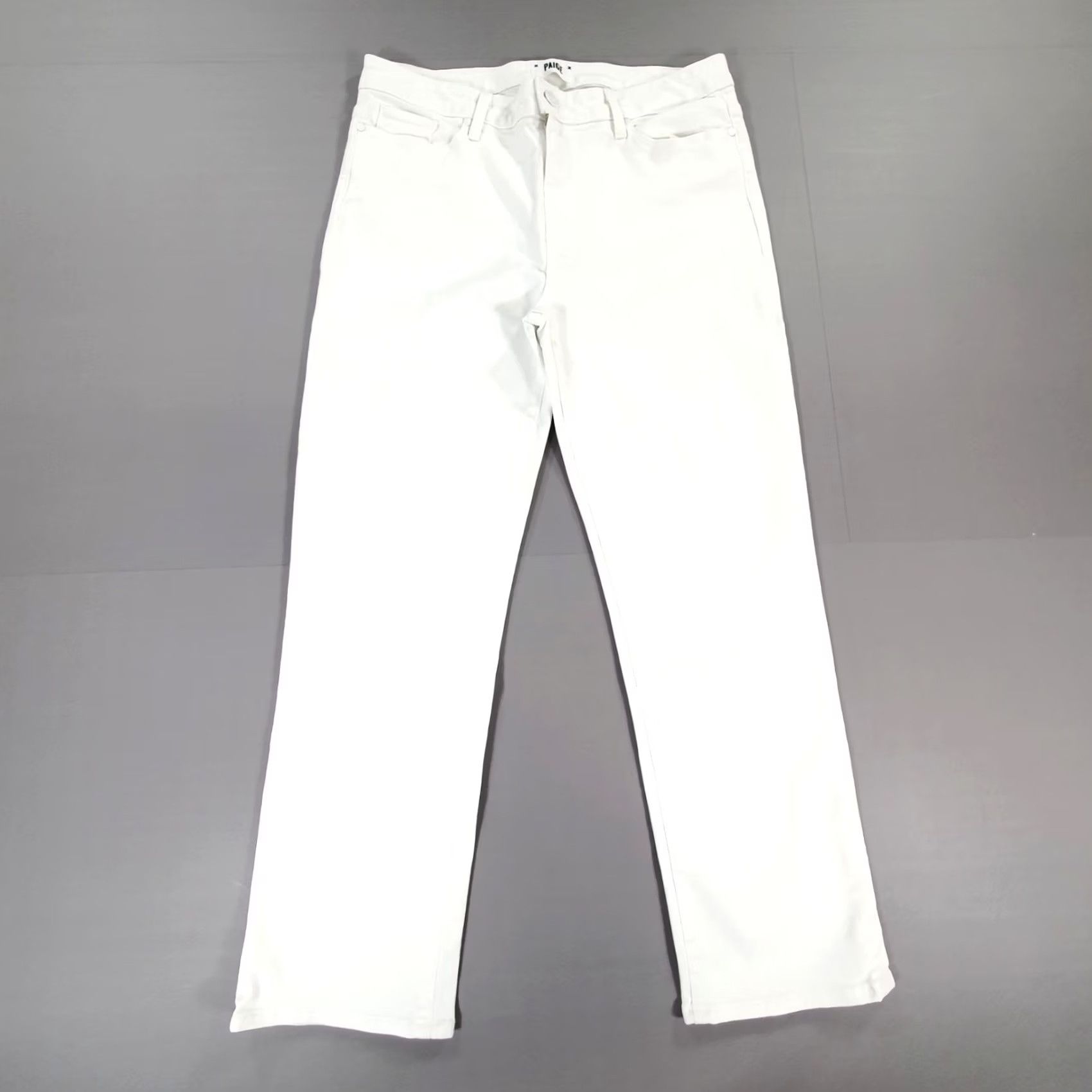 Paige Paige Jeans Womens W32 L27 Hoxton Straight Ankle Stretch Denim White RRP £230 Size 24" / US 00 / IT 34 - 2 Thumbnail