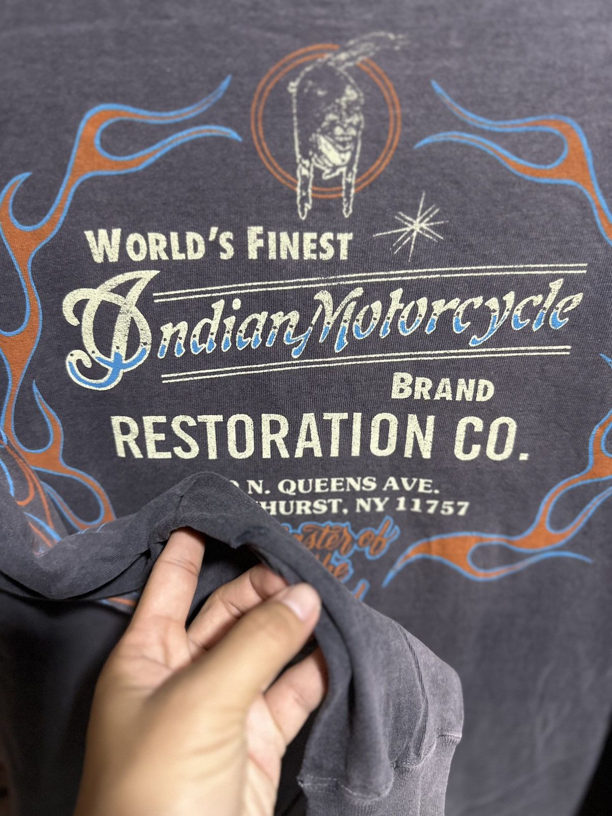 Indian Motorcycle Thrashed Vintage Indian Motorcycle Sun Faded Tee Size US M / EU 48-50 / 2 - 11 Thumbnail