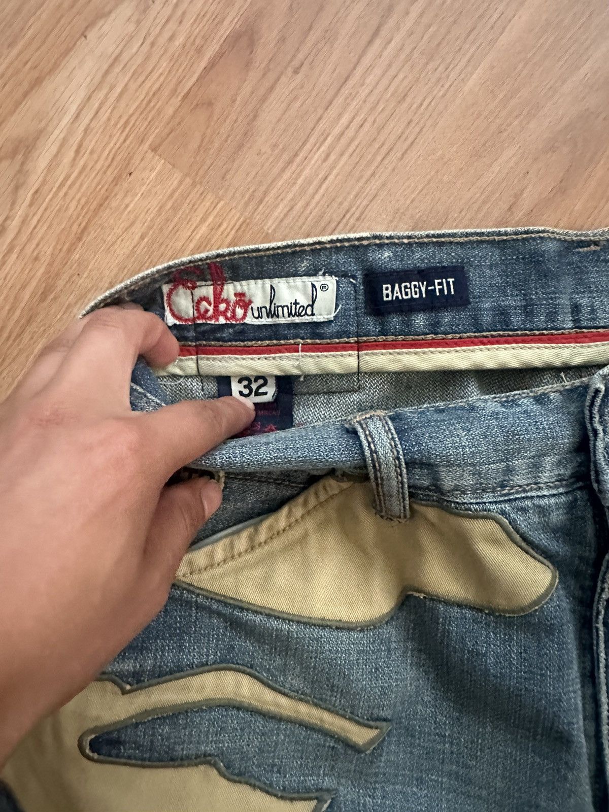 Ecko Unltd. × Vintage Crazy Vintage Y2K Ecko UNLTD Baggy Jeans Embroidered Skater Size US 32 / EU 48 - 6 Thumbnail