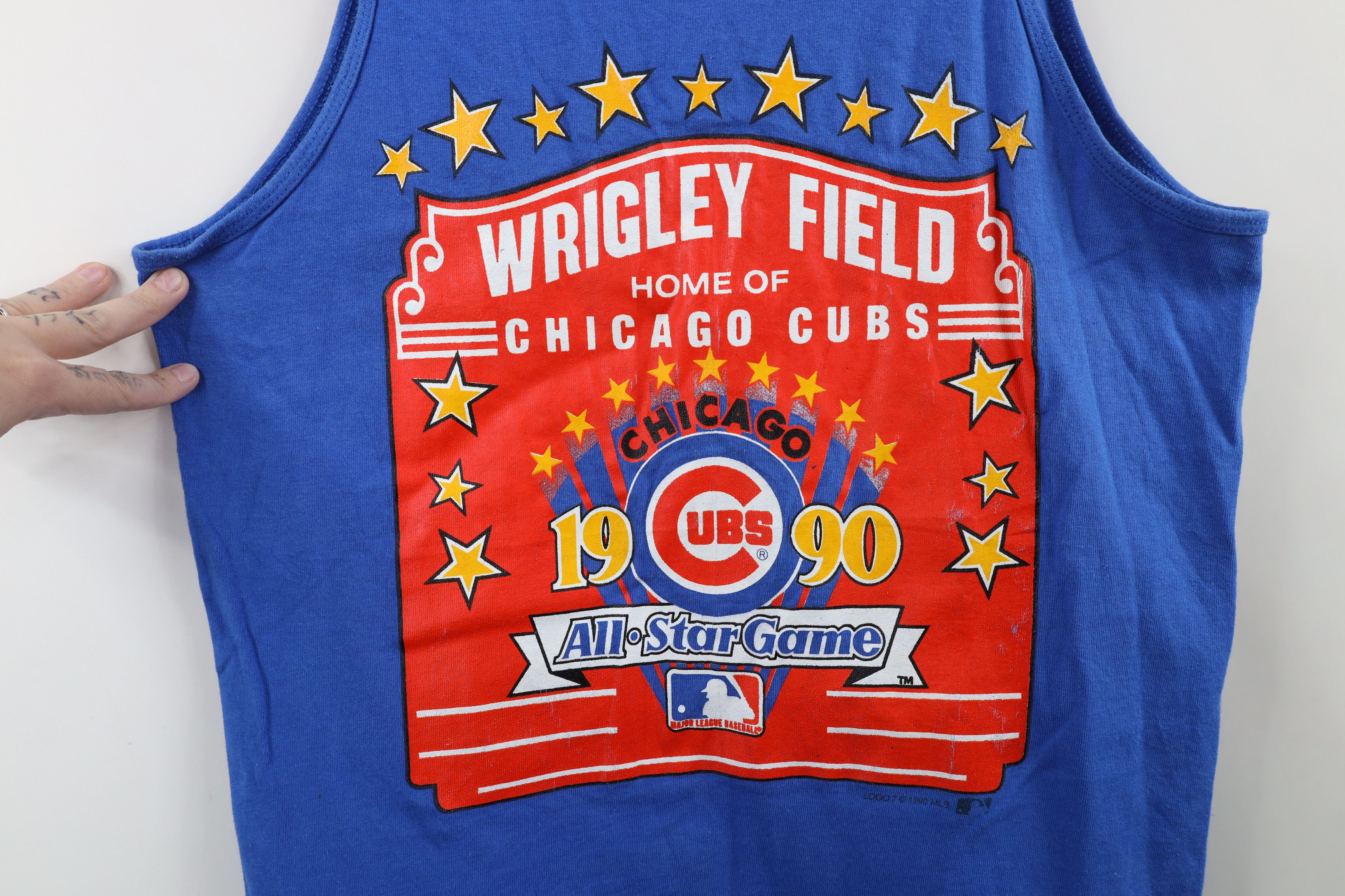 Vintage Vintage 90s Game Baseball Wrigley Field Tank Top T-Shirt Size US M / EU 48-50 / 2 - 4 Thumbnail
