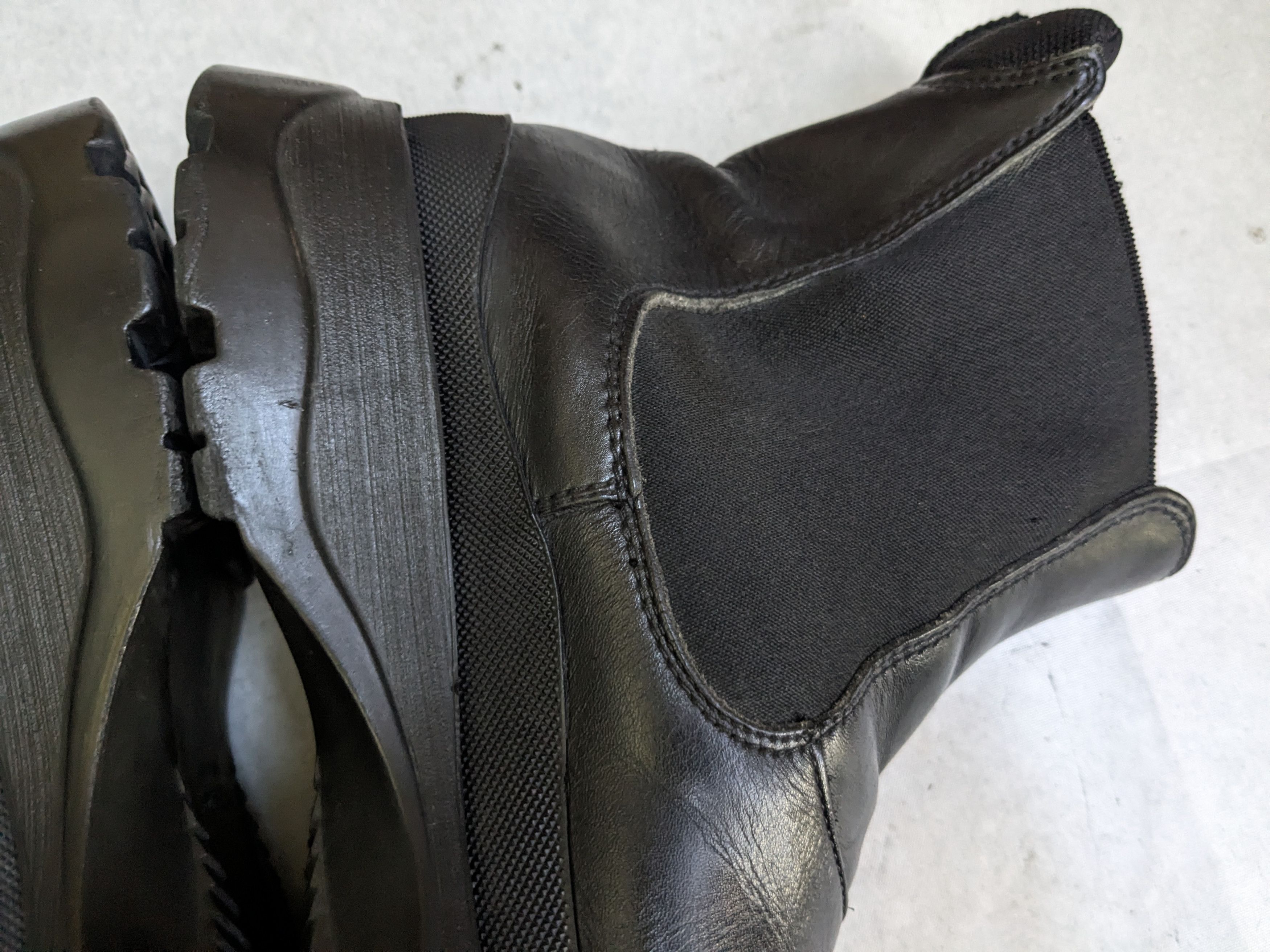 Prada Prada Chelsea Boots Black Leather 10 Y2K Chunky Rubber Size US 10 / EU 43 - 14 Thumbnail