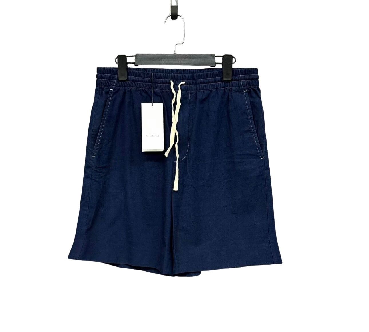 Gucci Gucci Embroidered Logo Contrast Stitch Shorts Size 44 Size US 28 / EU 44 - 1 Thumbnail