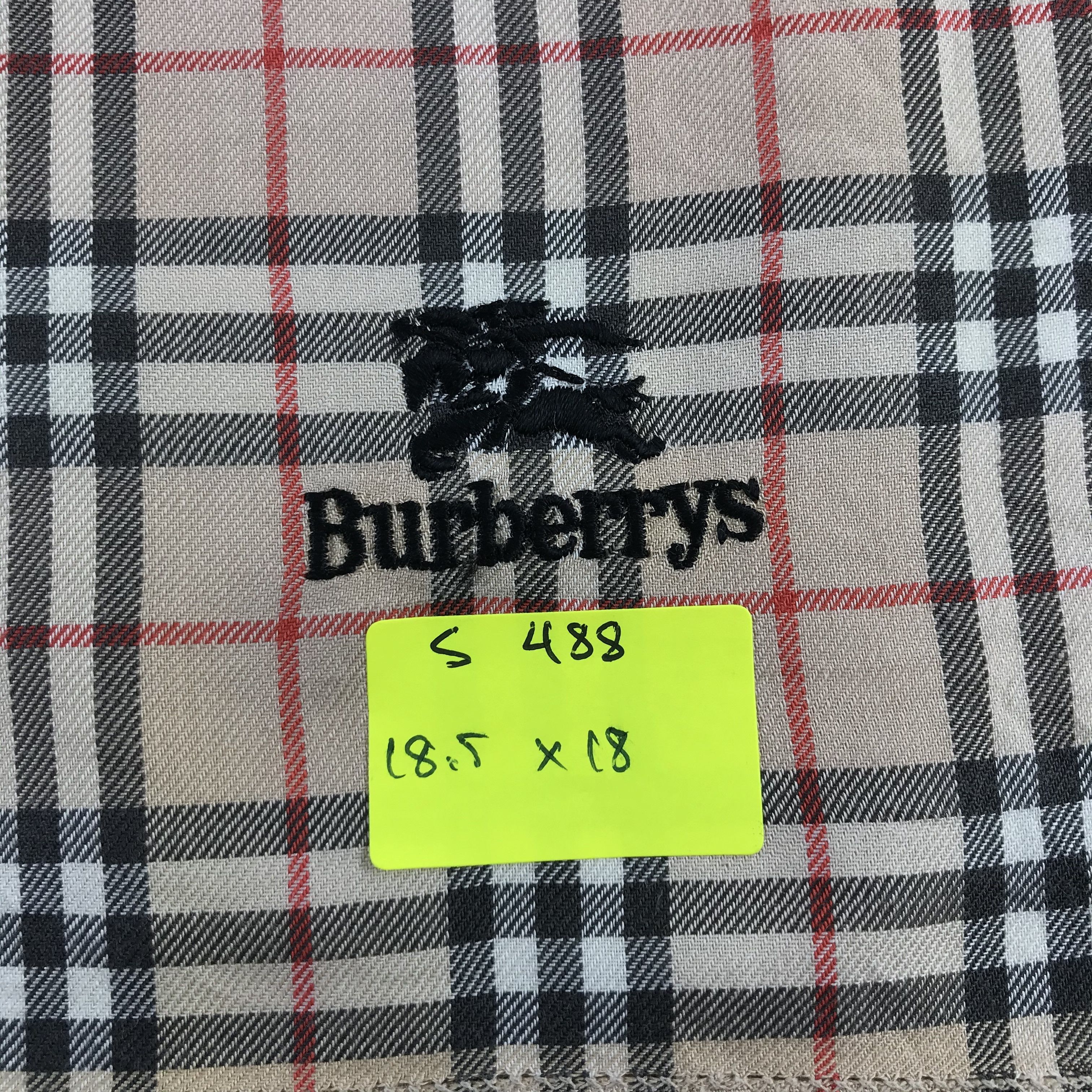 Burberry × Vintage Burberry Bandana / Handkerchief / Neckerchief - S488 Size ONE SIZE - 5 Thumbnail