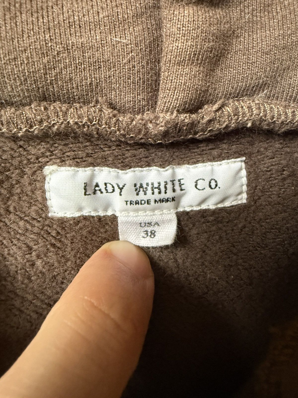 Lady White Co. Lady White Co Zip Hoodie - Brown Size US M / EU 48-50 / 2 - 3 Thumbnail