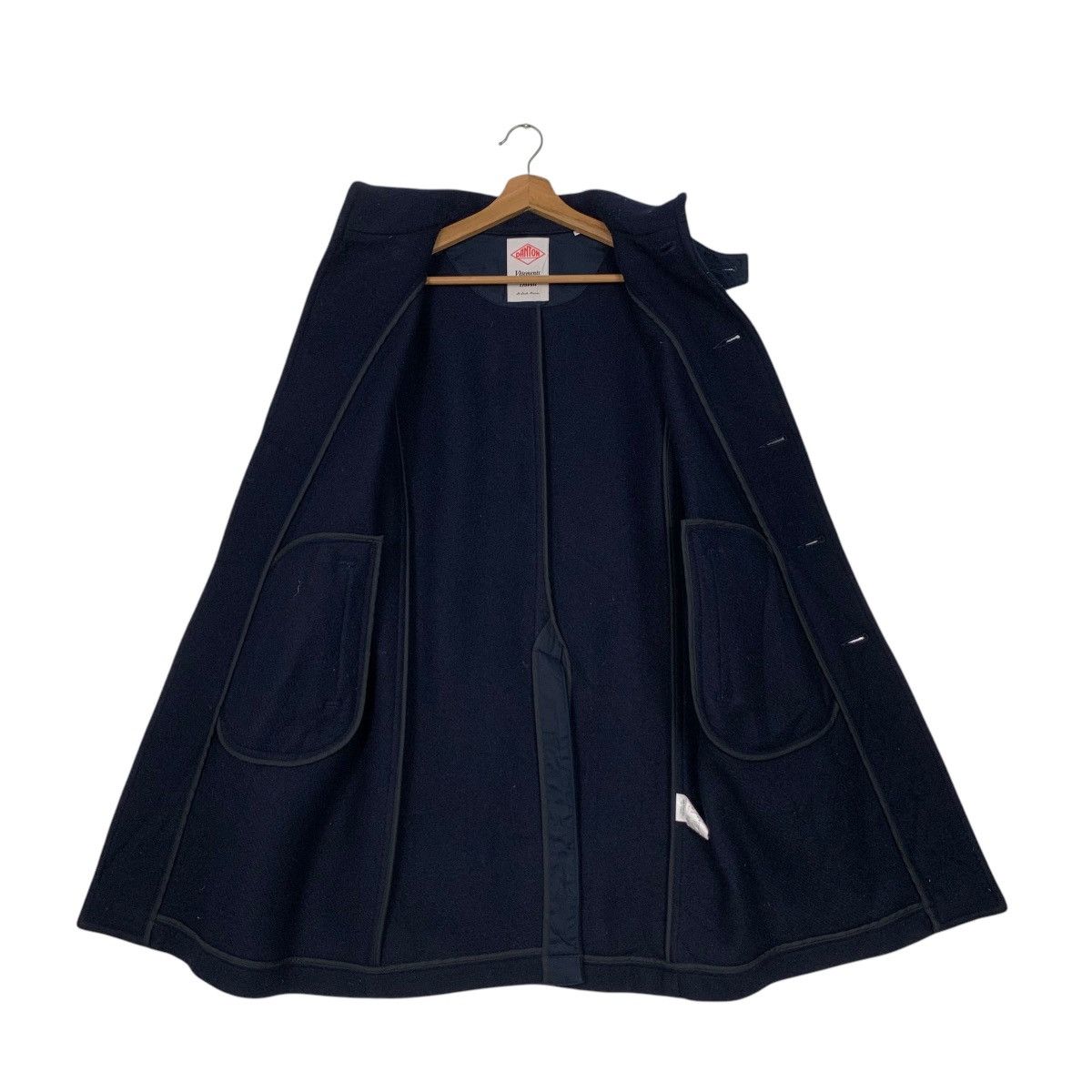 Danton DANTON Wool Navy Blue Overcoat jacket #2507-C113 Size US S / EU 44-46 / 1 - 12 Thumbnail