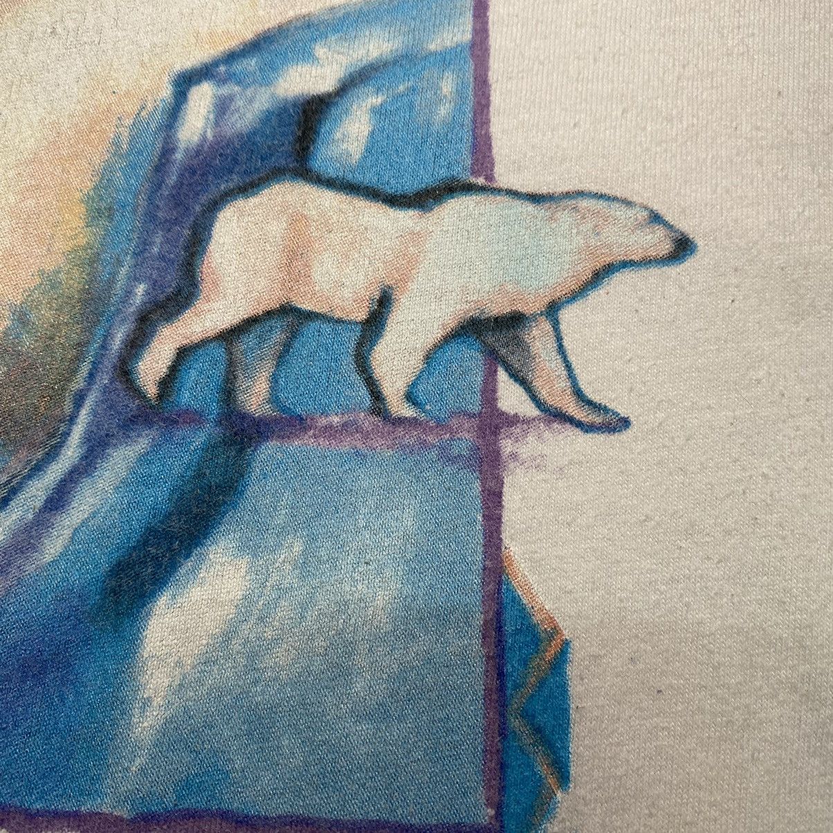 Habitat × Vintage Vintage 90’s Sea World Polar Bear Alloverprint T Shirt Size US XL / EU 56 / 4 - 9 Thumbnail