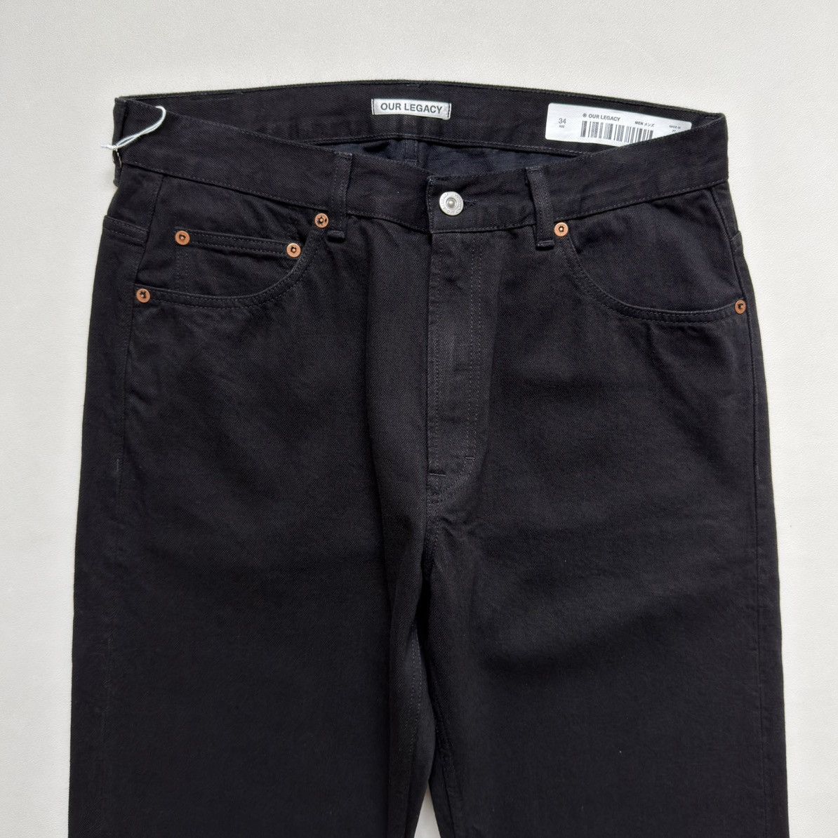 Our Legacy Washed Black Denim ‘Second Cut’ Jeans Size US 34 / EU 50 - 3 Thumbnail