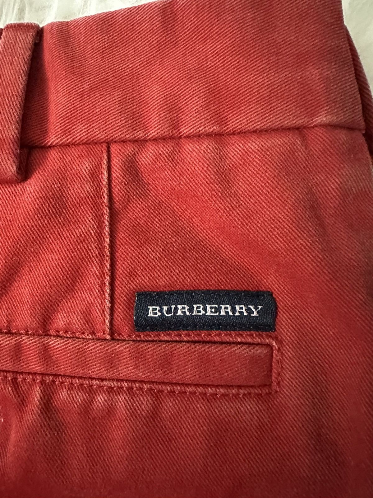 Burberry Burberry London Bright Red Pleated Chino Pants Vintage y2k Size US 38 / EU 54 - 4 Thumbnail
