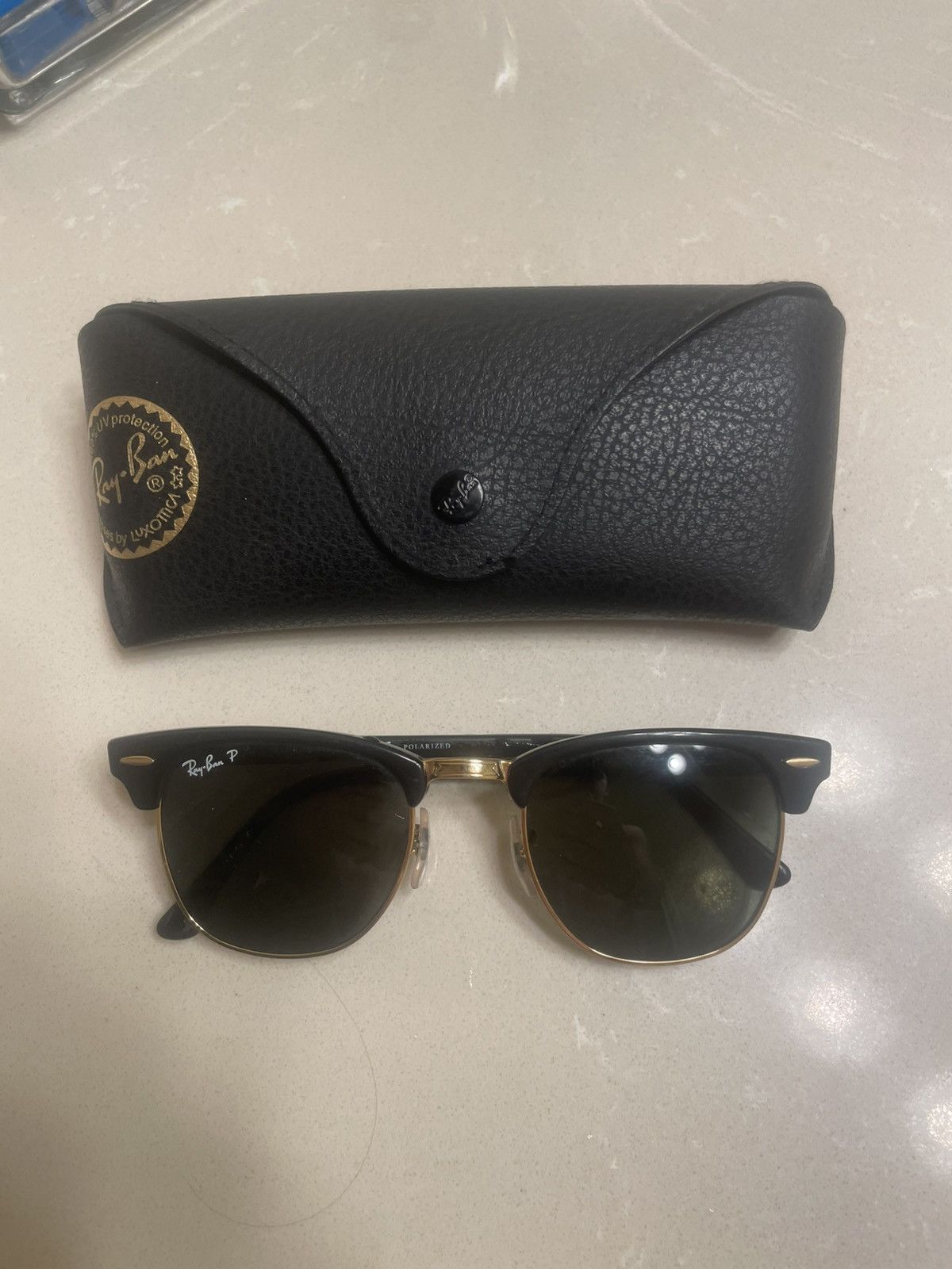 RayBan RayBan Clubmaster Black and Gold Size 34 - 1 Thumbnail