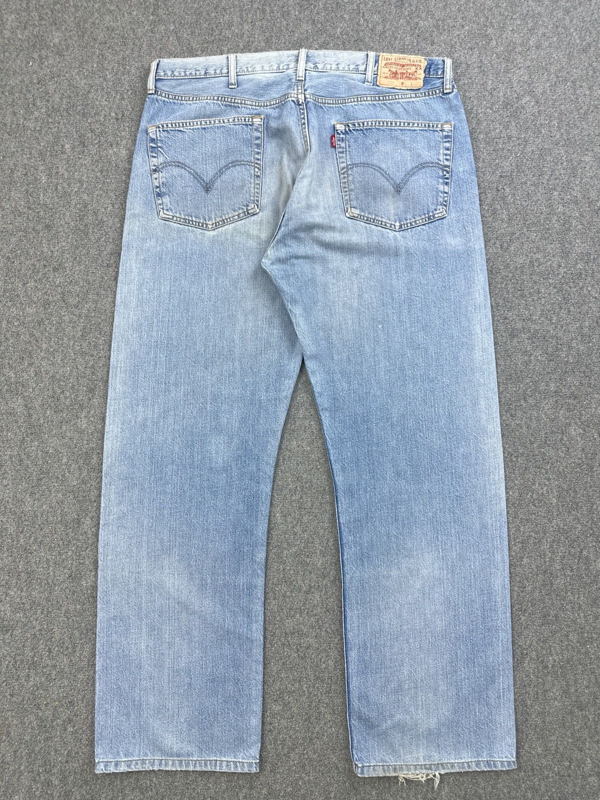 Levi's Vintage Levis 501 Faded Blue Jeans SA0002 Size US 37 - 3 Thumbnail
