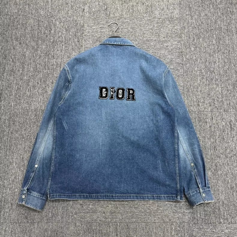 Dior Dior Fleece logo denim jacket 2505-Nextarrow Size US M / EU 48-50 / 2 - 2 Thumbnail