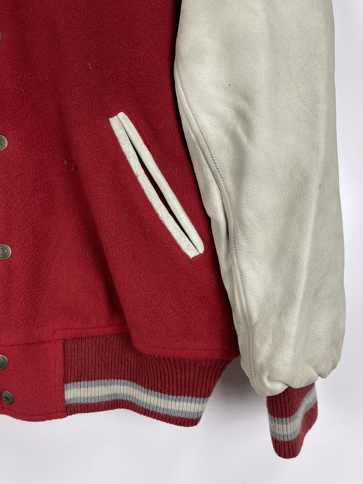 Vintage Vintage Mayson Grey Varsity Jacket Size US L / EU 52-54 / 3 - 8 Thumbnail