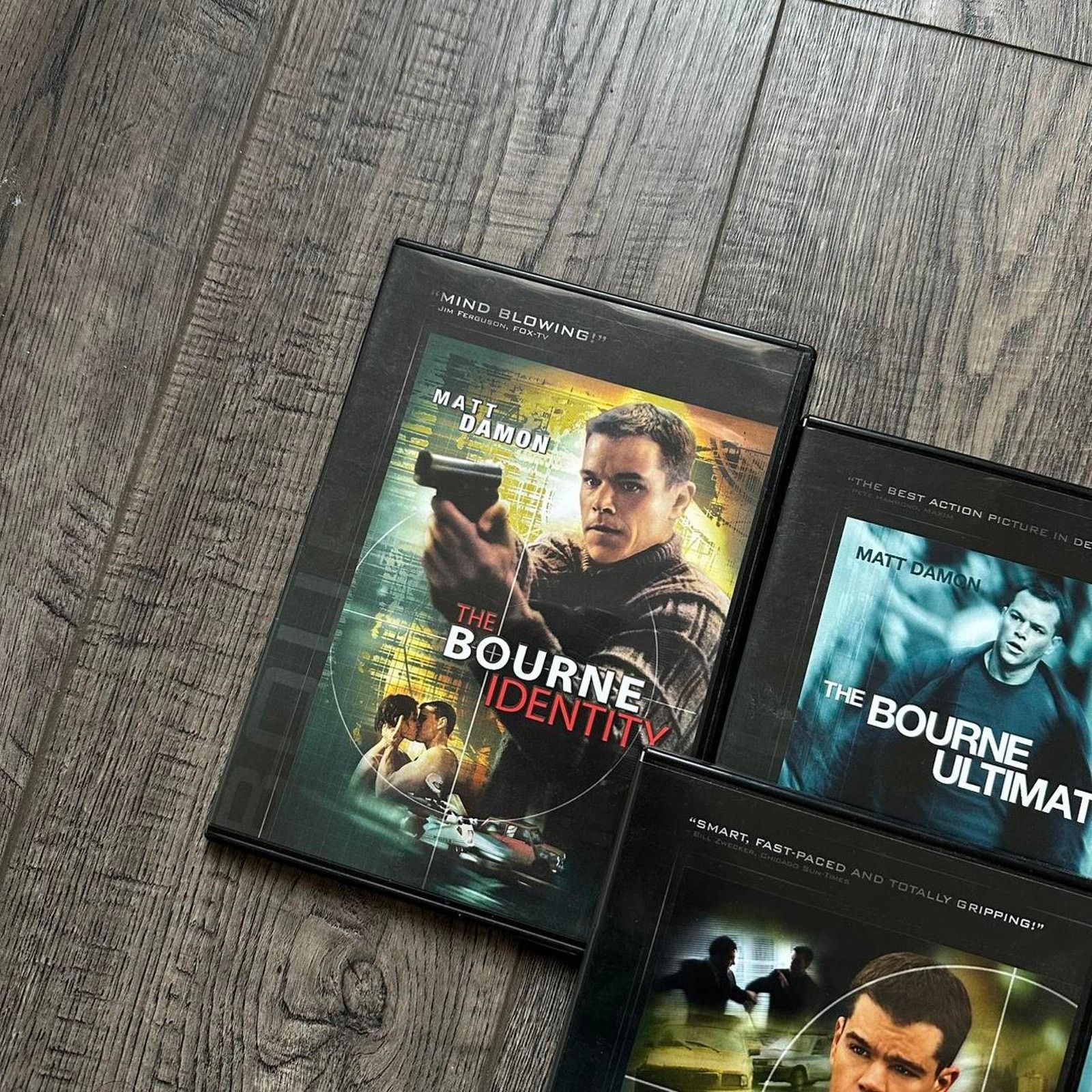 Vintage Jason Bourne Trilogy Matt Damon Action Movie DVD Lot Size ONE SIZE - 2 Thumbnail