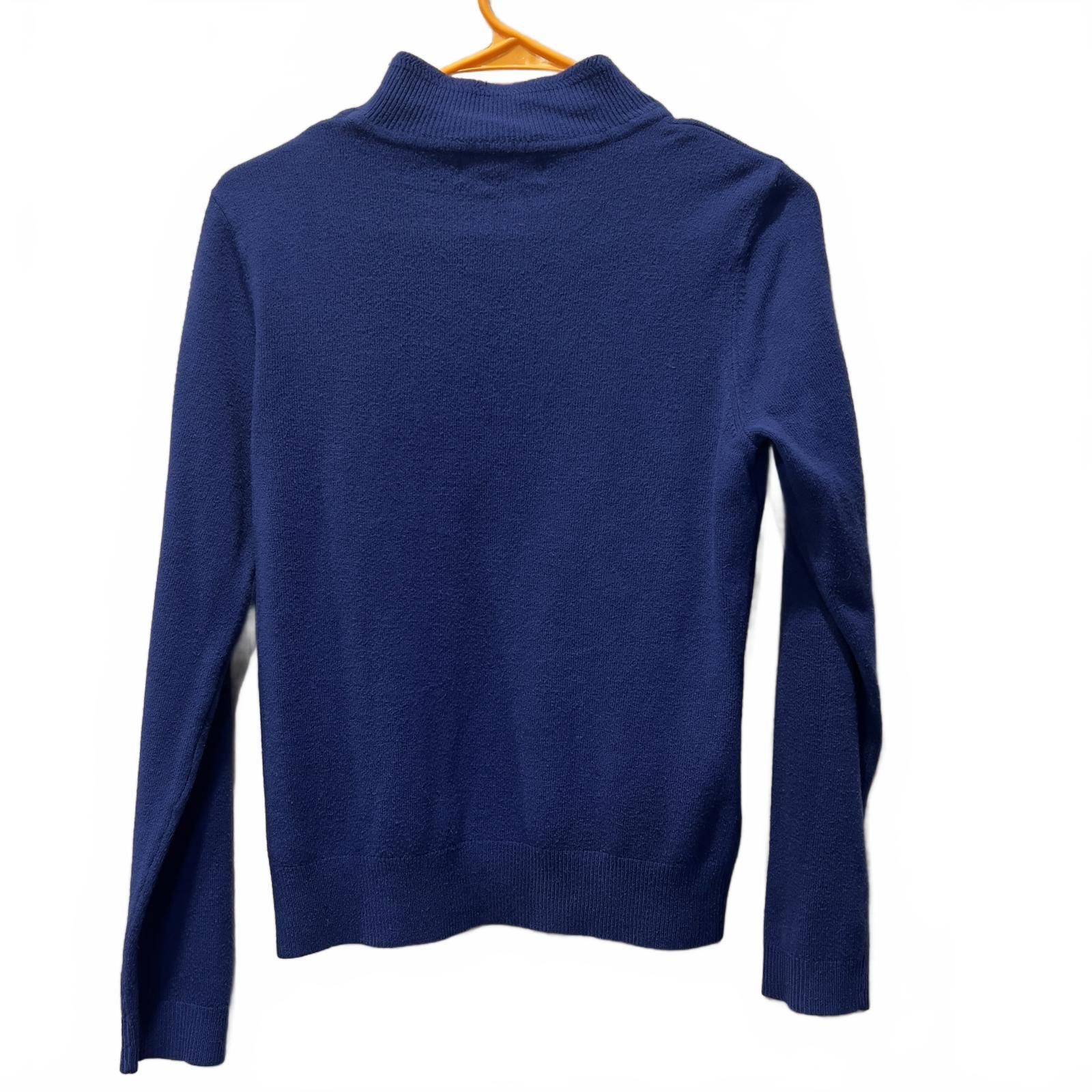 Other Sagharbor Classic Navy Blue Women's Turtleneck Sweater Size S / US 4 / IT 40 - 1 Thumbnail