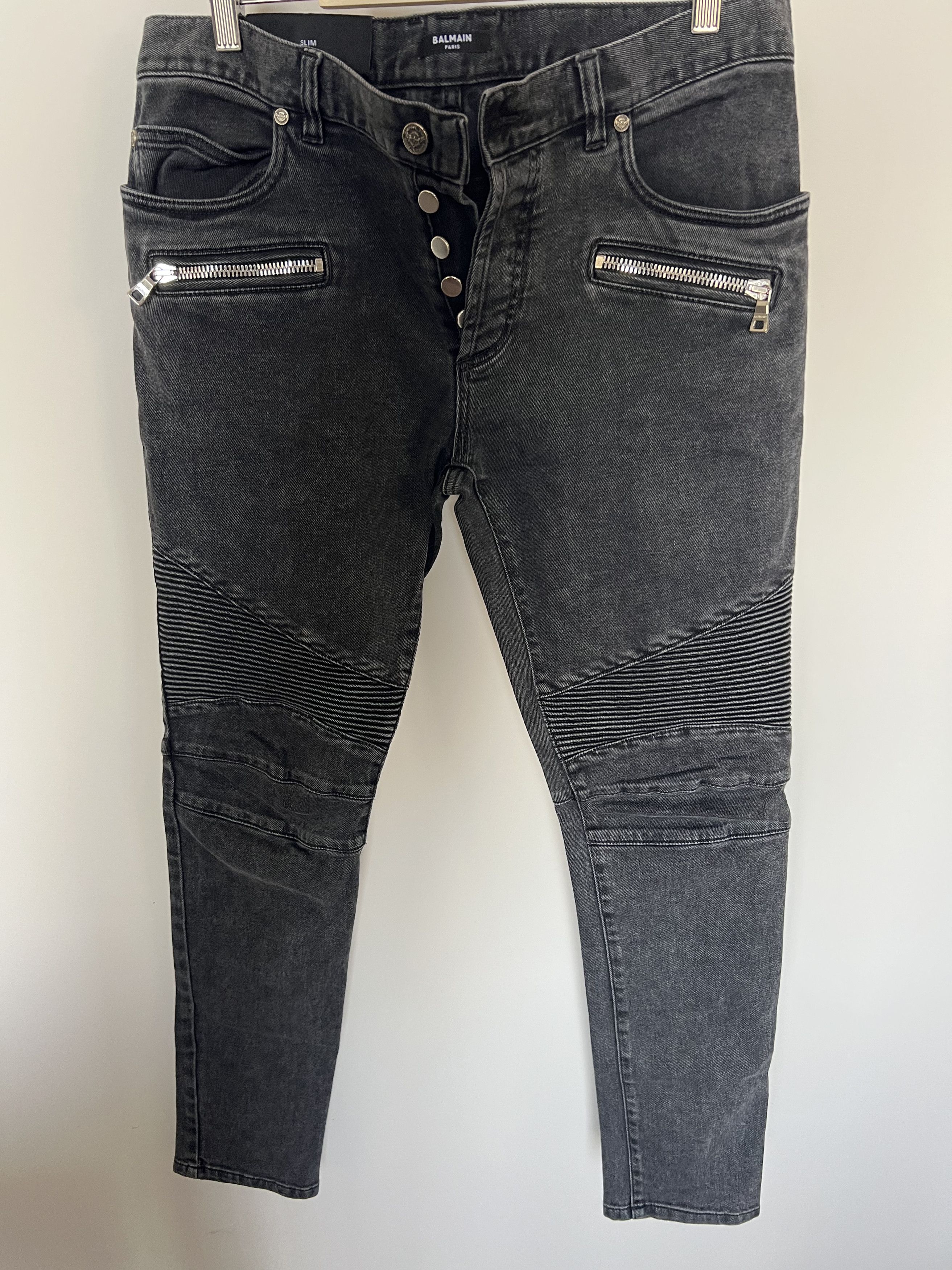 Balmain Balmain Biker Jeans Size US 33 - 1 Thumbnail