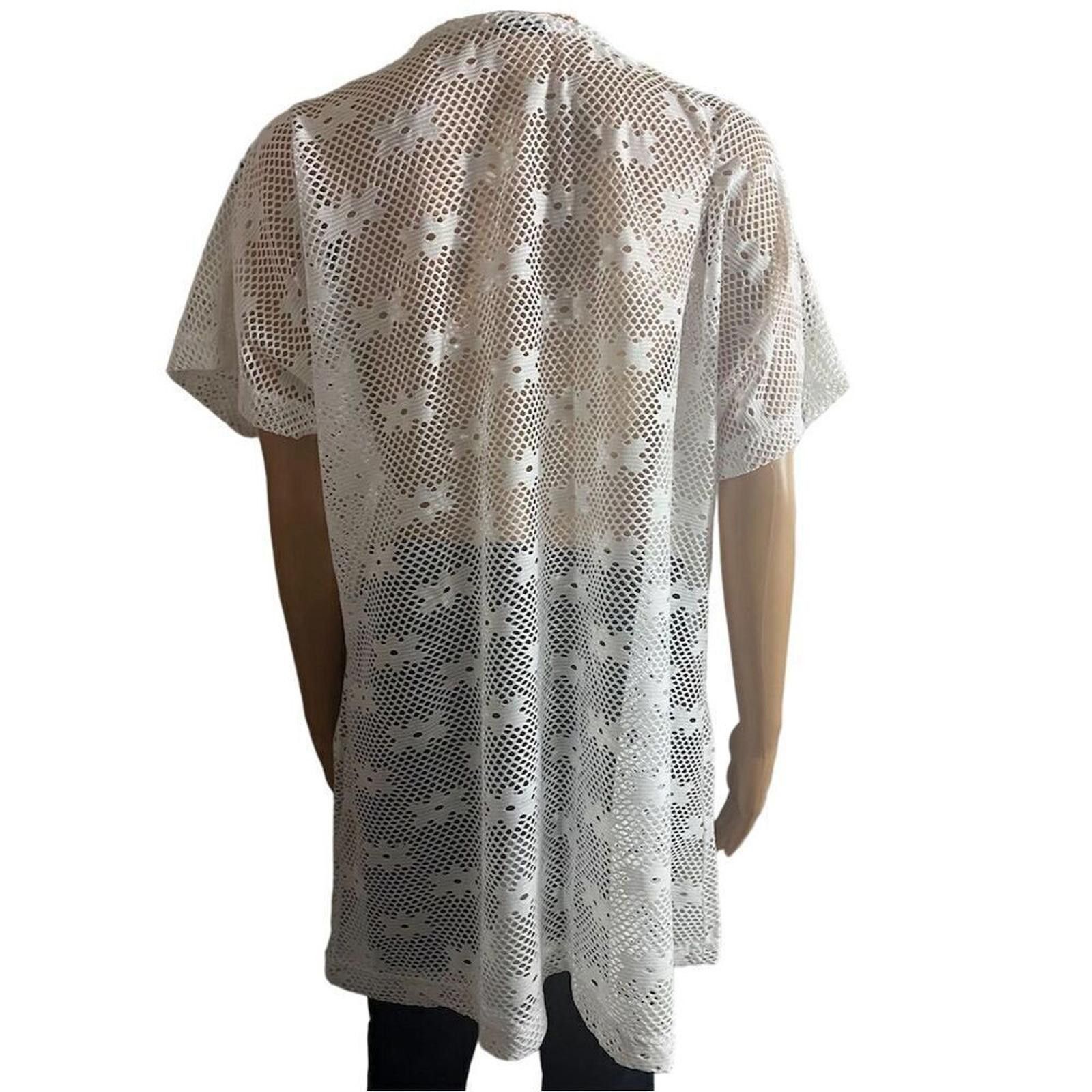 Other White Button-Front Cover-Up S/M Floral Beach Summer Pockets Size ONE SIZE - 5 Thumbnail