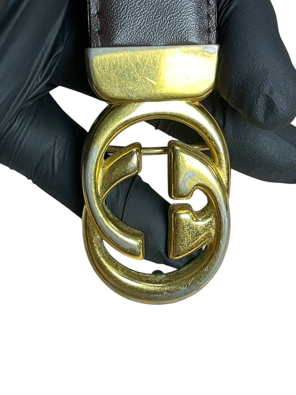 Gucci Vintage Gucci GG Leather Belts Size ONE SIZE - 6 Thumbnail
