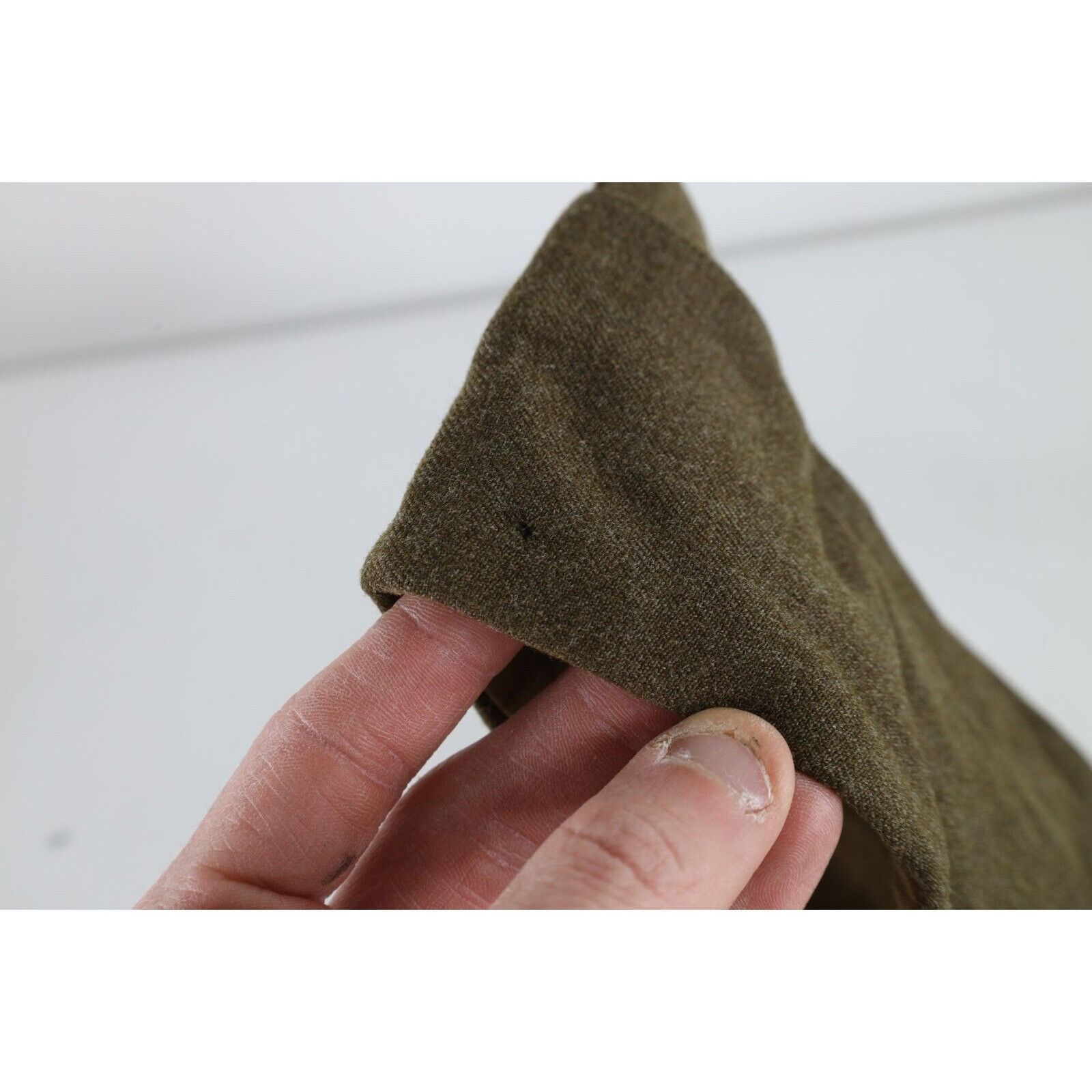Vintage Vintage 50s 1952 Korean War OD M-1950 Wool Garrison Cap Hat Size ONE SIZE - 3 Thumbnail