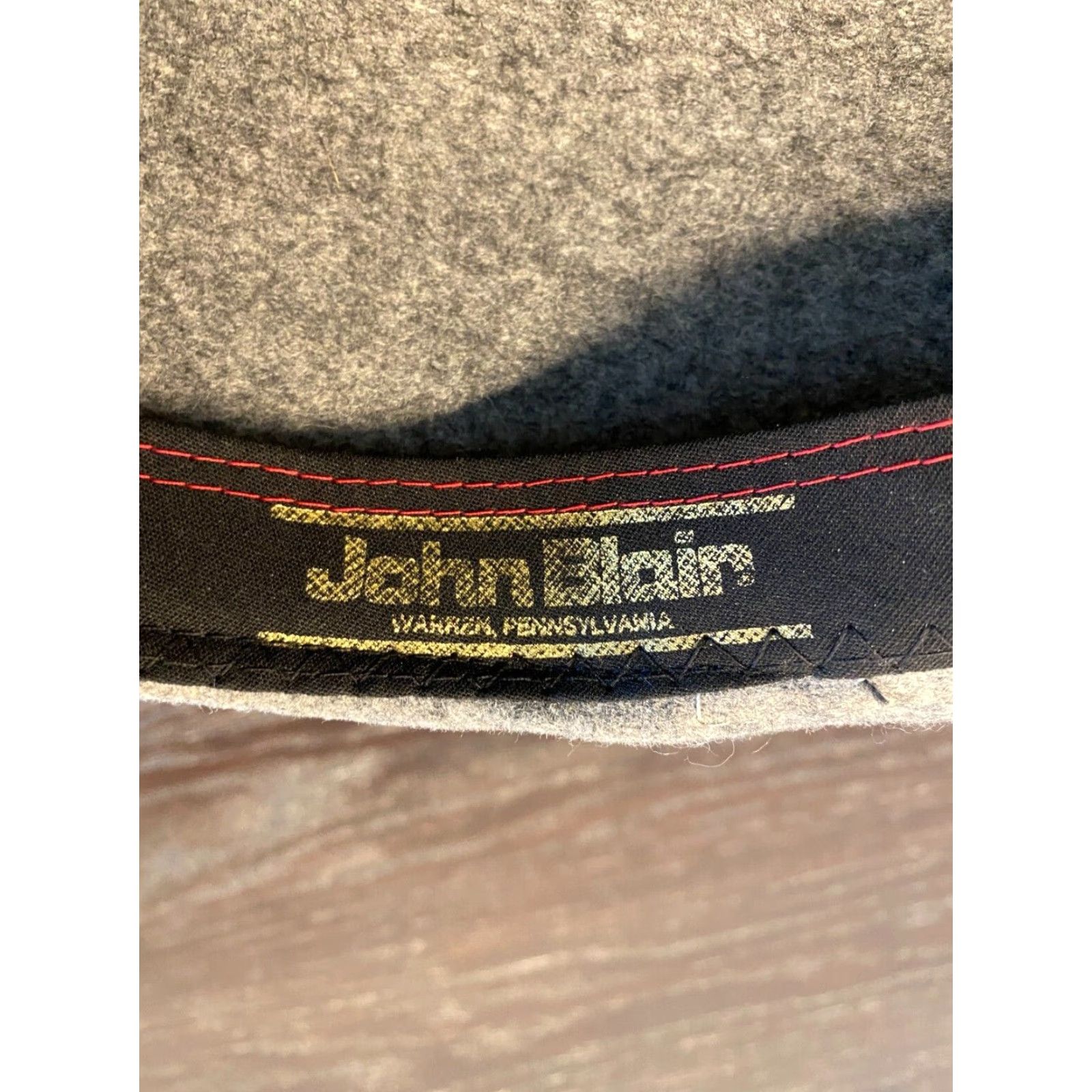 Vintage VINTAGE John Blair Hat Mens XL Gray Wool Drivers Cap Made in USA Size ONE SIZE - 7 Thumbnail