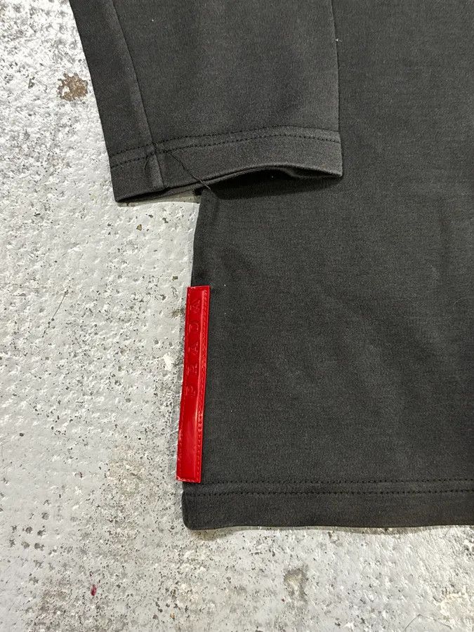 Prada 2000s Prada Linea Rossa Grey Classic Longsleeve Polo Size US S / EU 44-46 / 1 - 8 Thumbnail