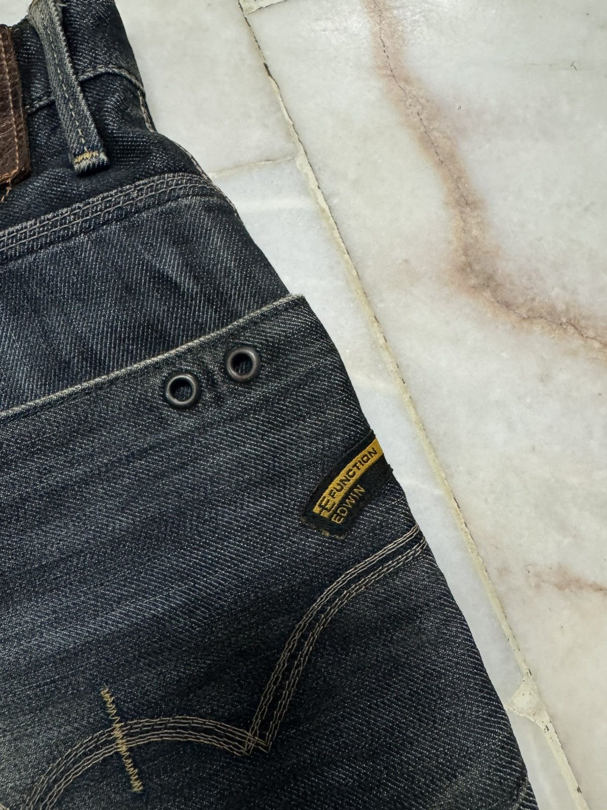 Edwin VTG EDWIN E-FUNCTION RUSTY SICK MUDPUNK WHSIKER DARK JEAN Size US 32 / EU 48 - 21 Thumbnail